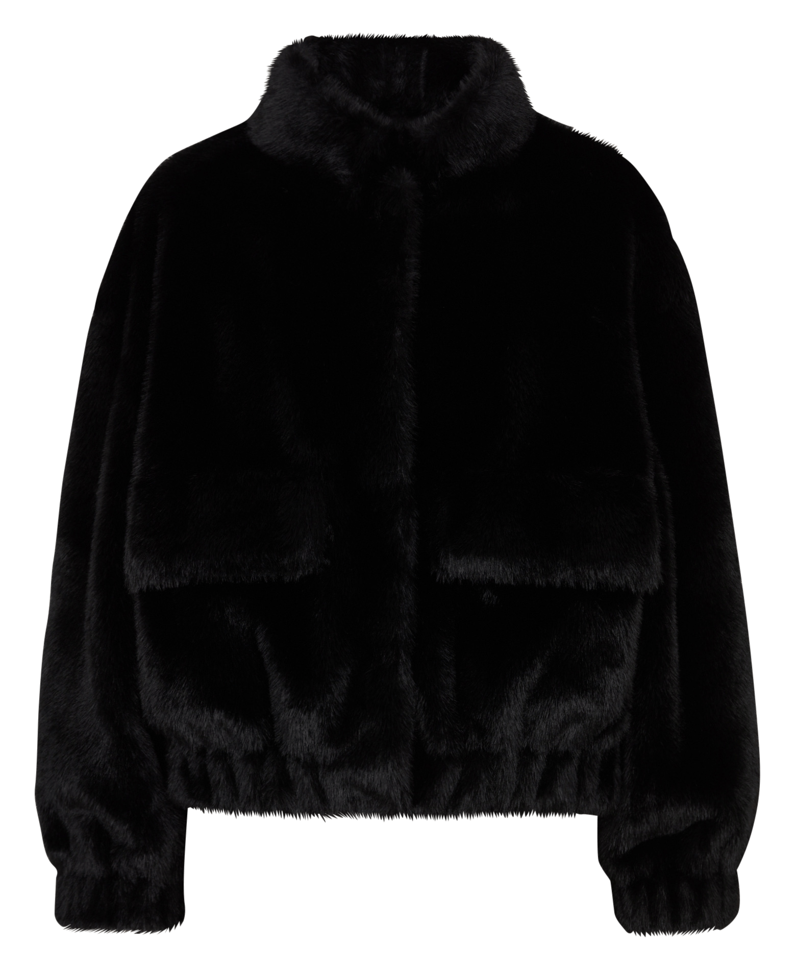Short oversized coat in faux fur LIU JO