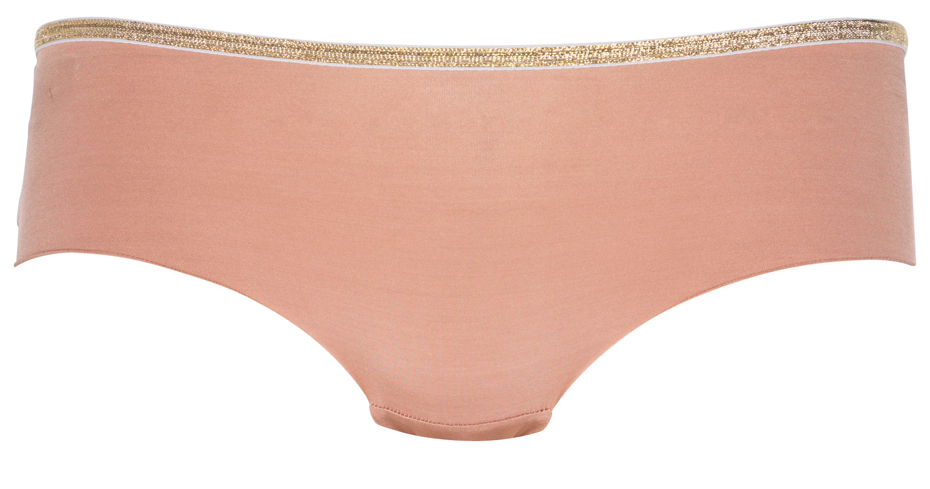 Low-waisted satiny boy shorts with lurex LA NOUVELLE Pink