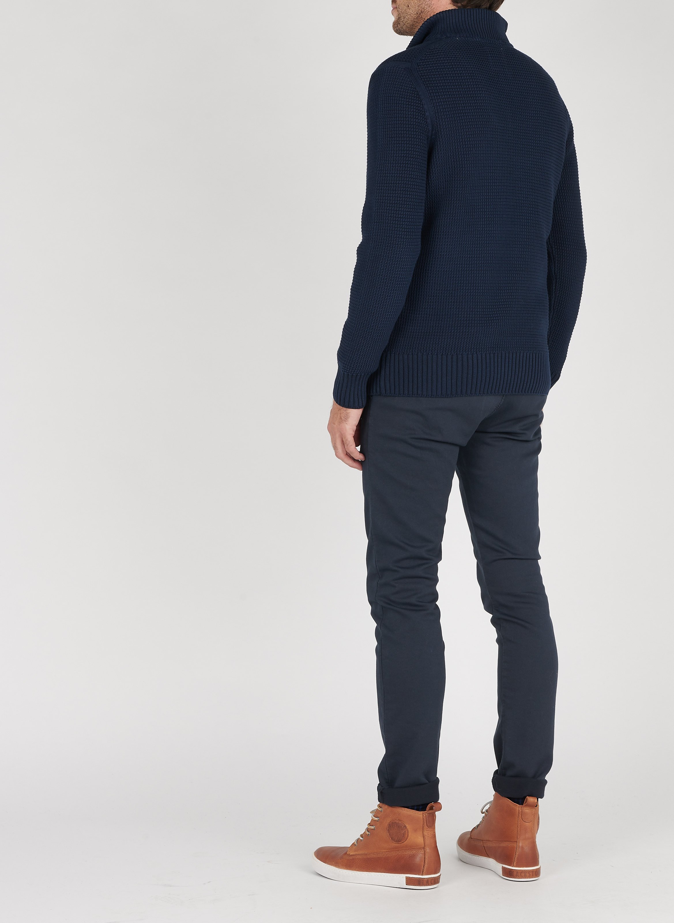 Chemise col classique shaped fit en coton MARC O'POLO Blanc