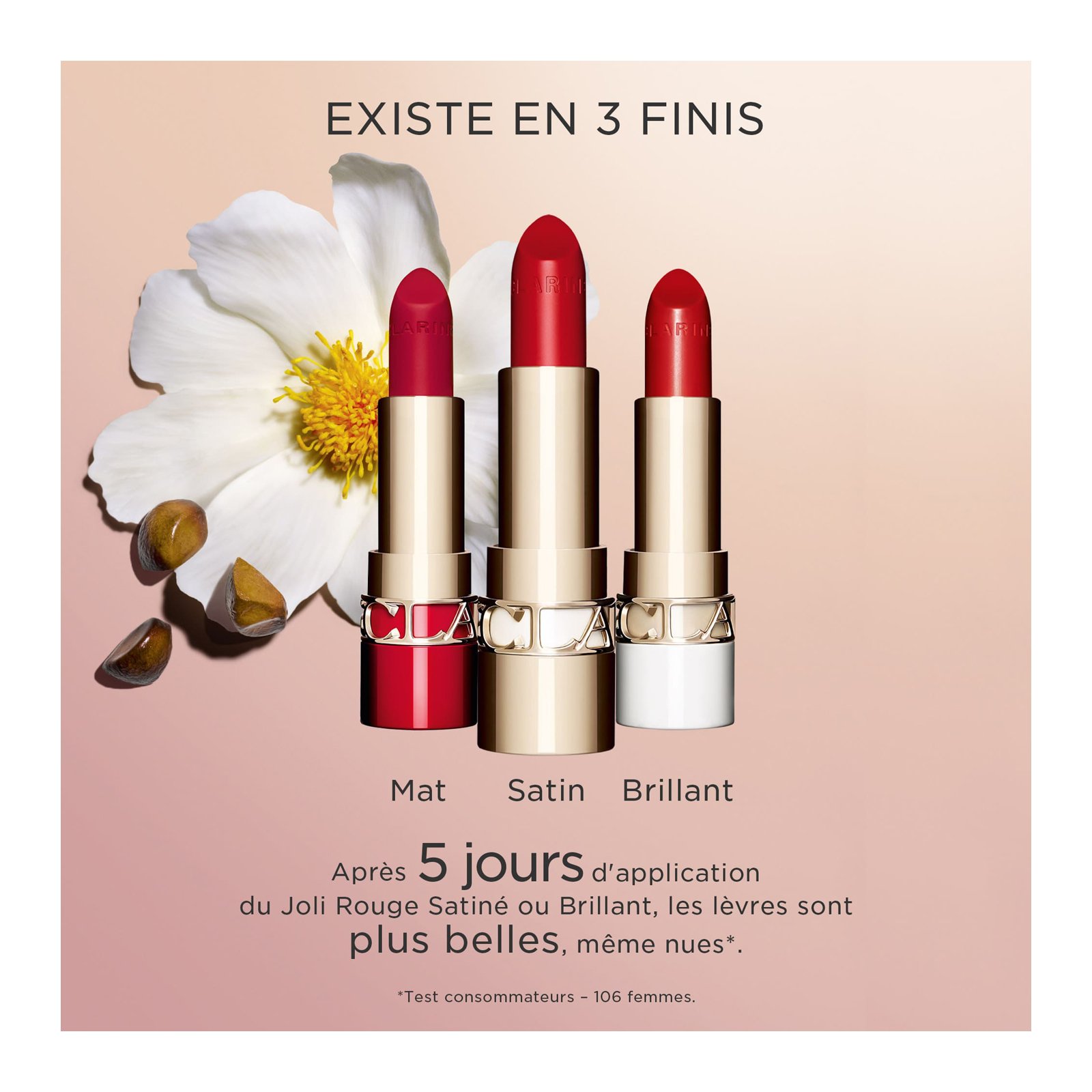 Joli Rouge Recharge Joli Rouge Rechargeable Rouge à lèvres fini satiné CLARINS 705 soft berry
