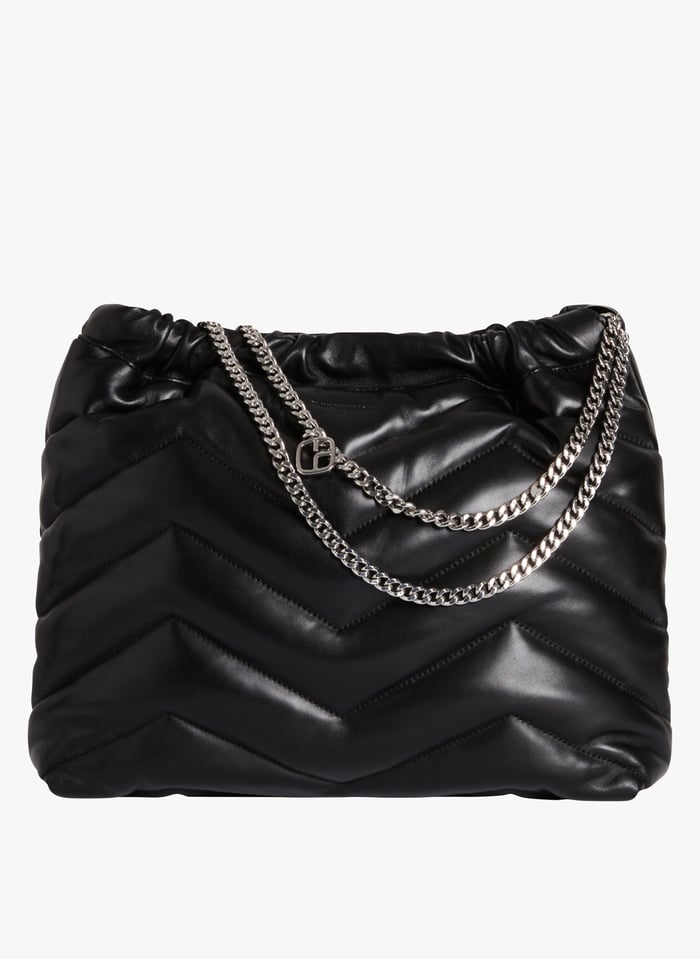 Sac top cuir matelassé