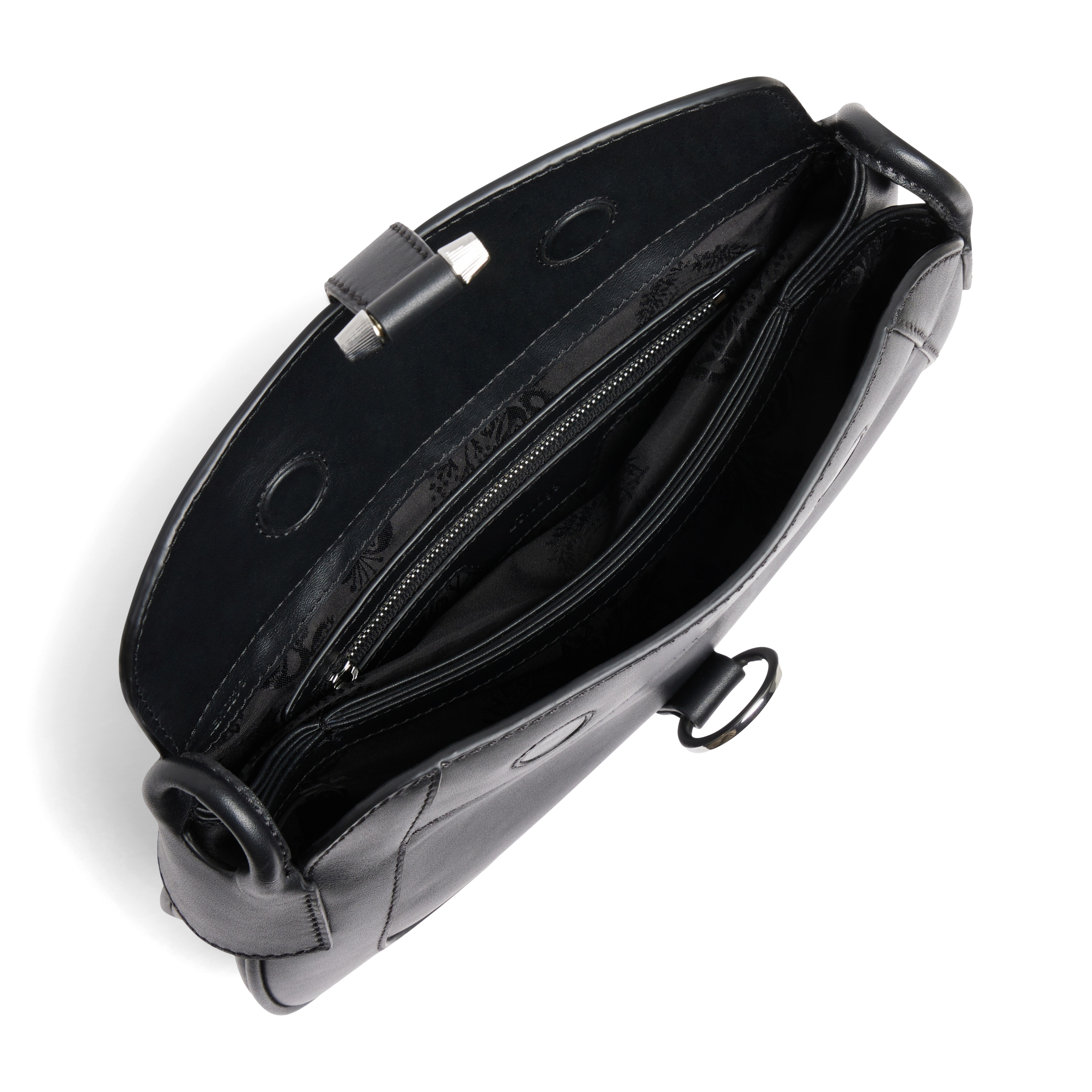 Petit sac bandoulière en cuir  Noir