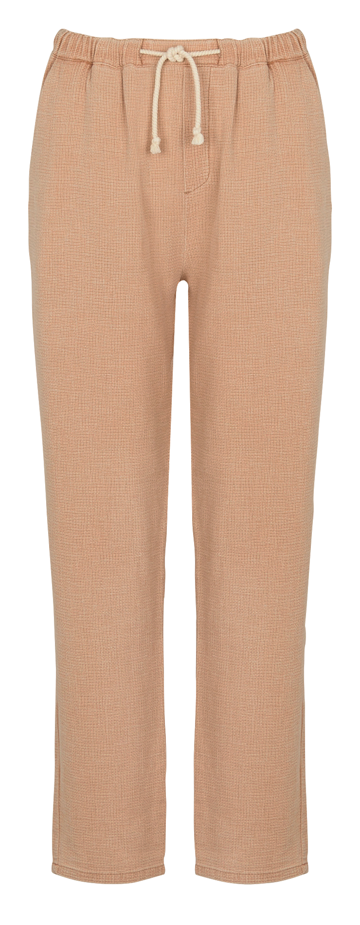Straight striped cotton and linen trousers INDI &amp; COLD Beige