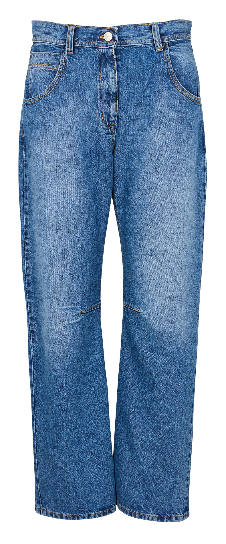 Katoenen jeans met rechte pijp ACQUAVERDE Blauw
