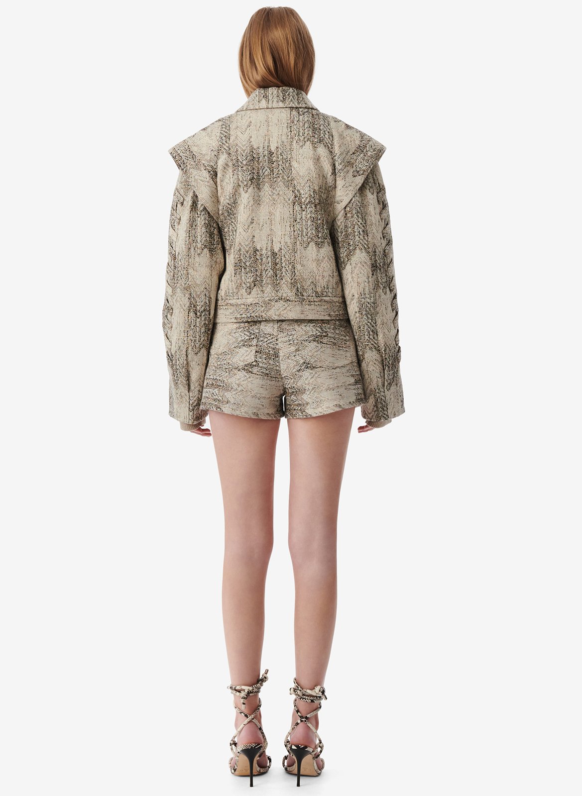 Embroidered cotton blend jacket IRO Beige