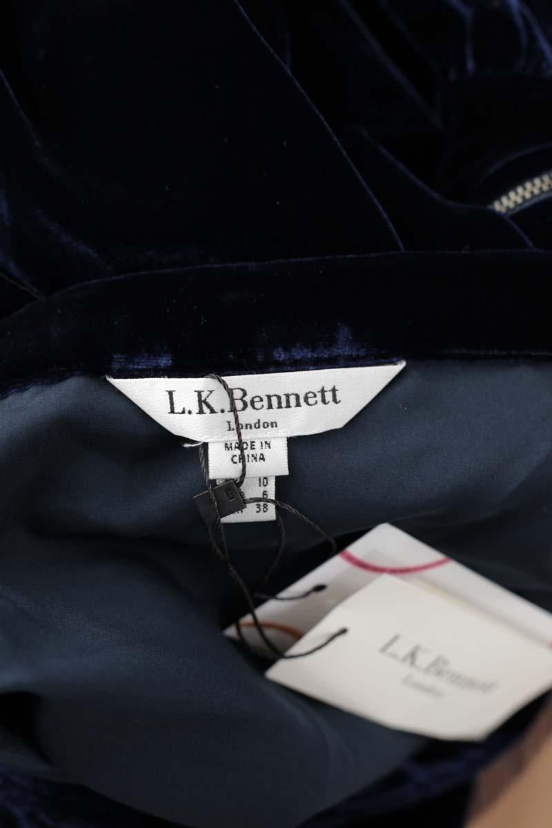 Velour skirt LK BENNETT - Seconde Main Blue