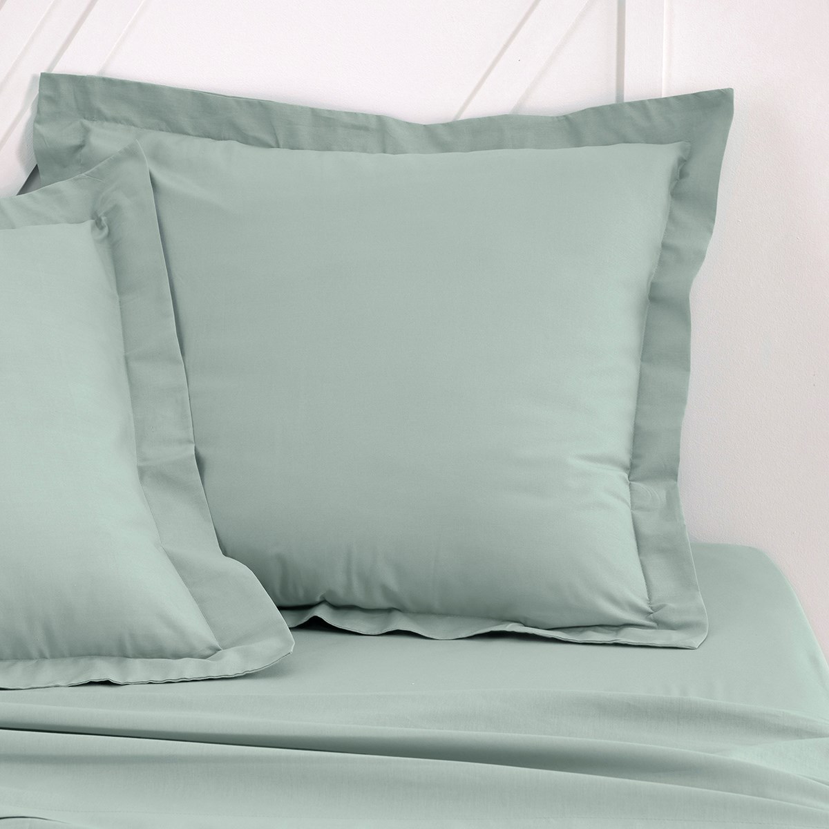 Pillowcase with organic cotton flounce TODAY LINGE DE MAISON Green
