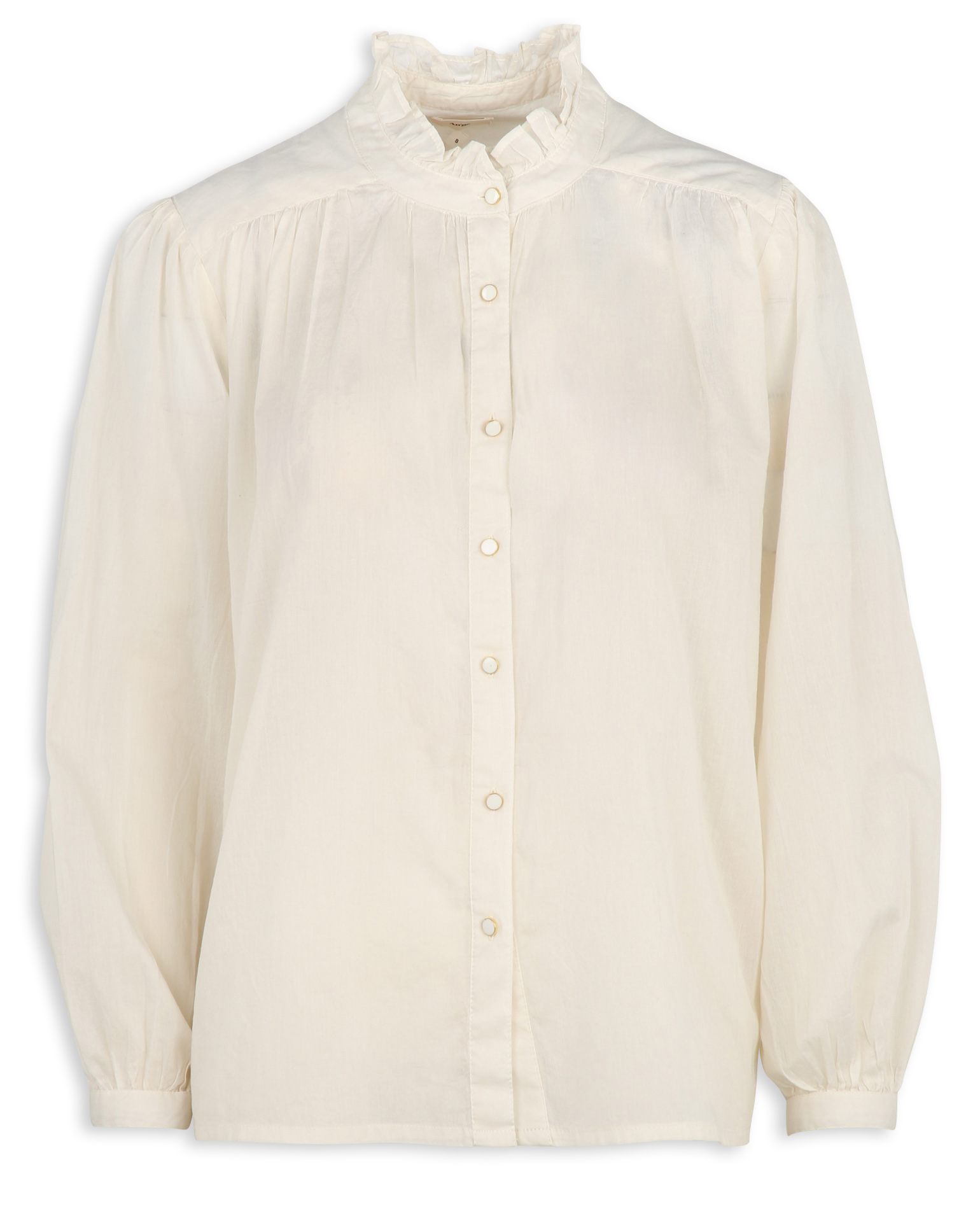 Colonel plain shirt AN'GE White