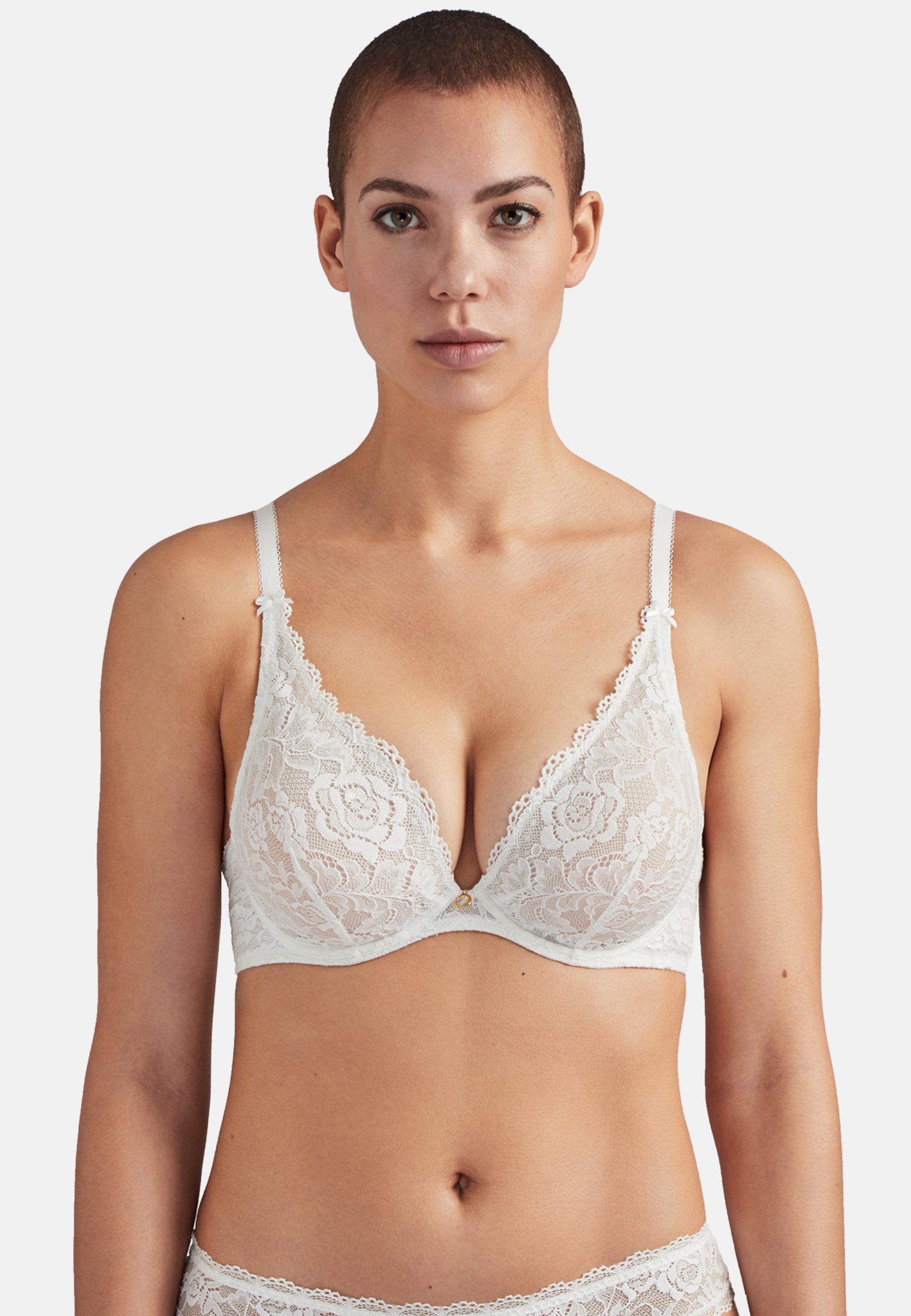 A la Folie kohl black underwired triangle bra AUBADE