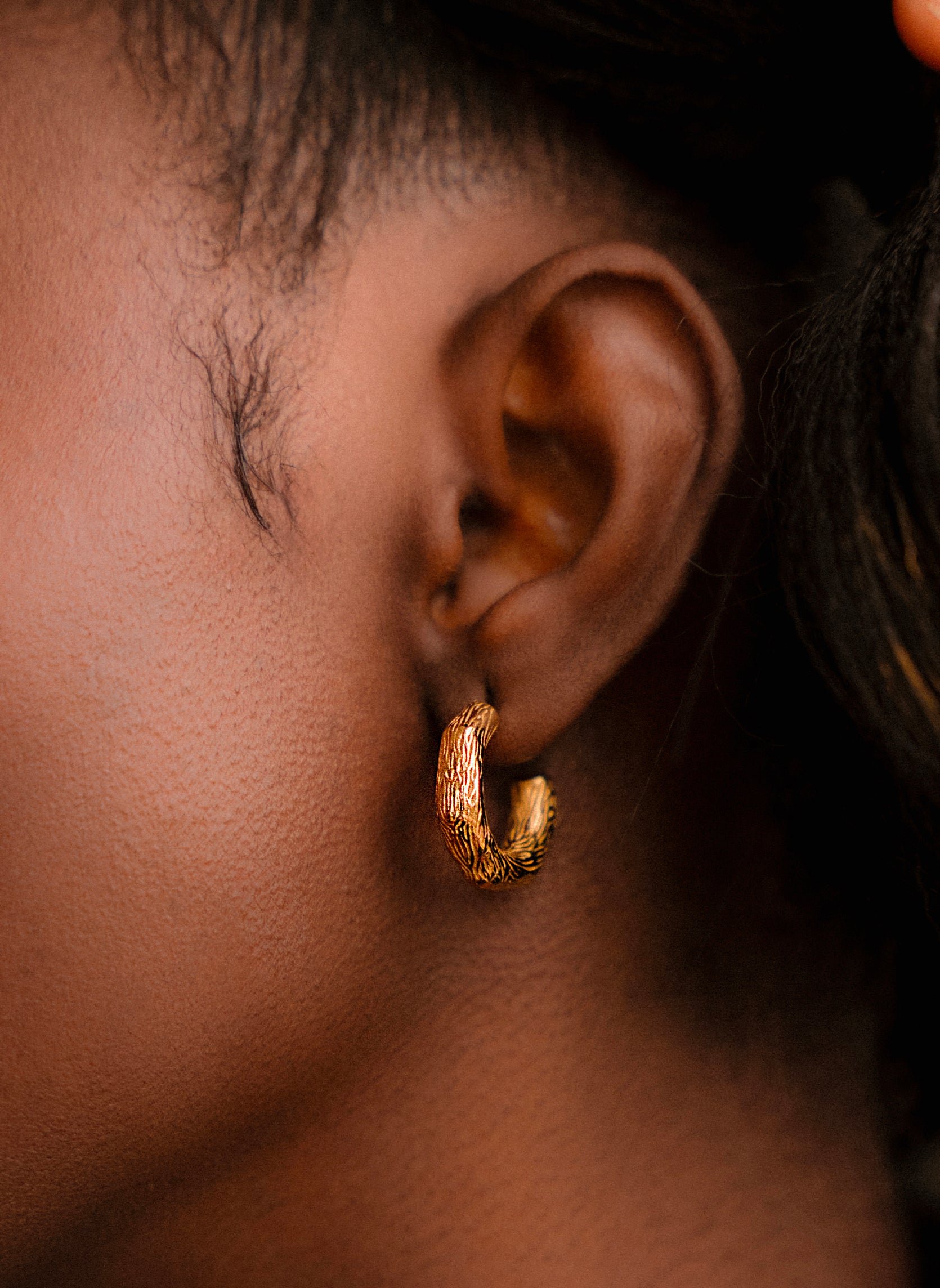 Juliette hoop earrings AEC Paris Golden