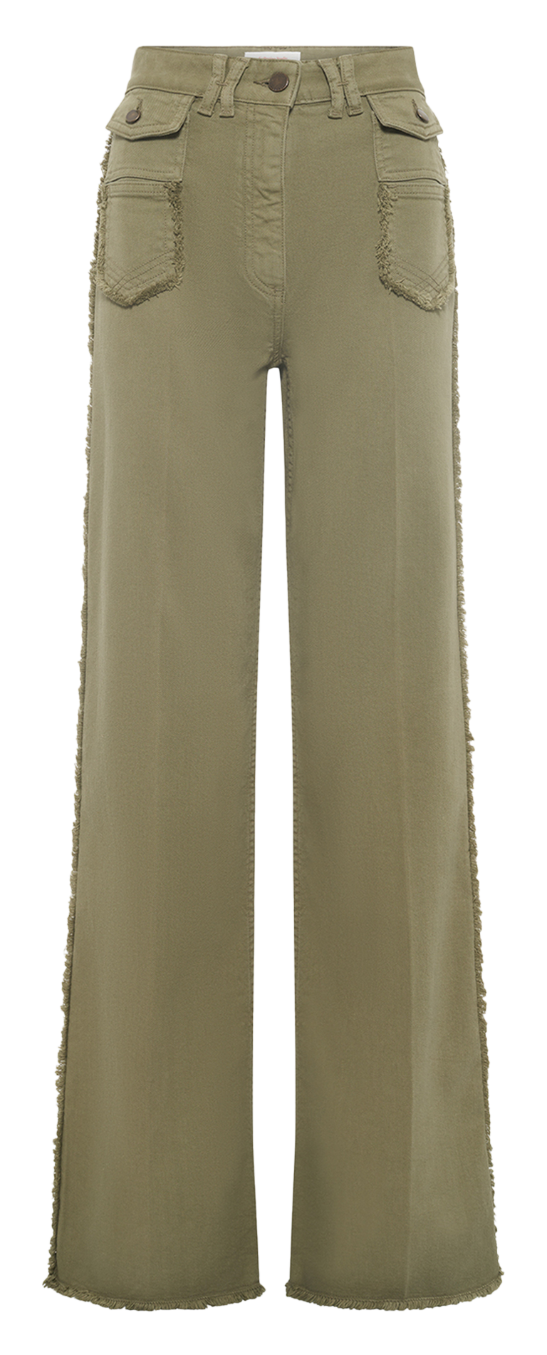 Jean flare en coton mélangé GERARD DAREL Kaki