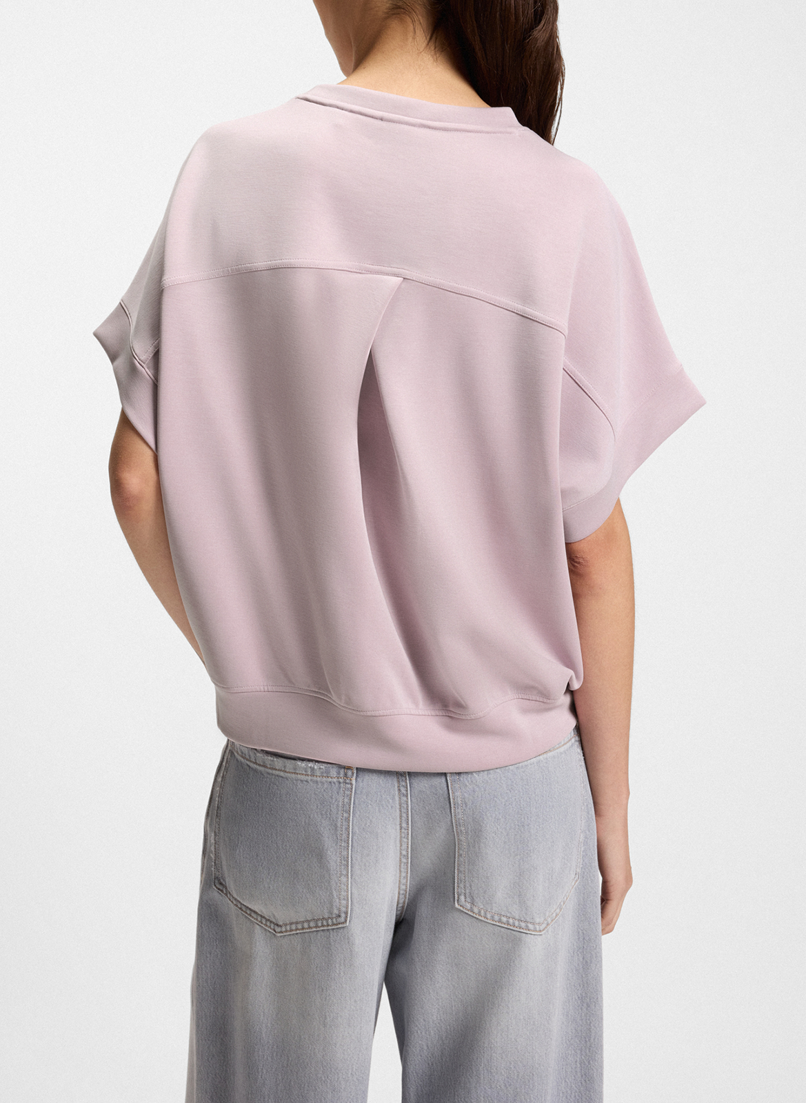 Tee-shirt col rond  BOSS Violet