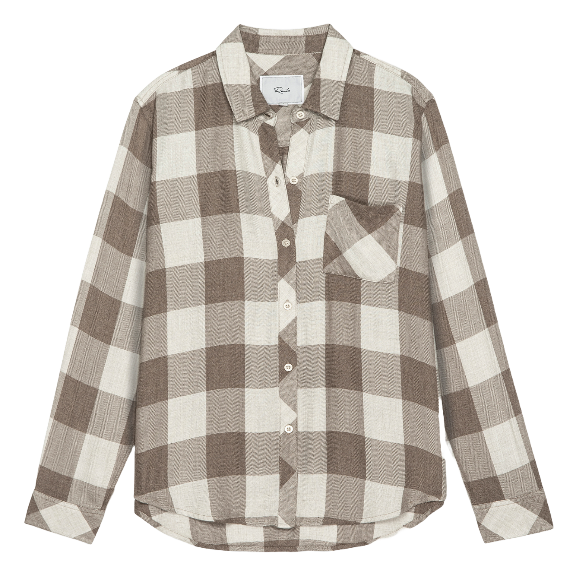 Chemise droite à carreaux RAILS Multicolore