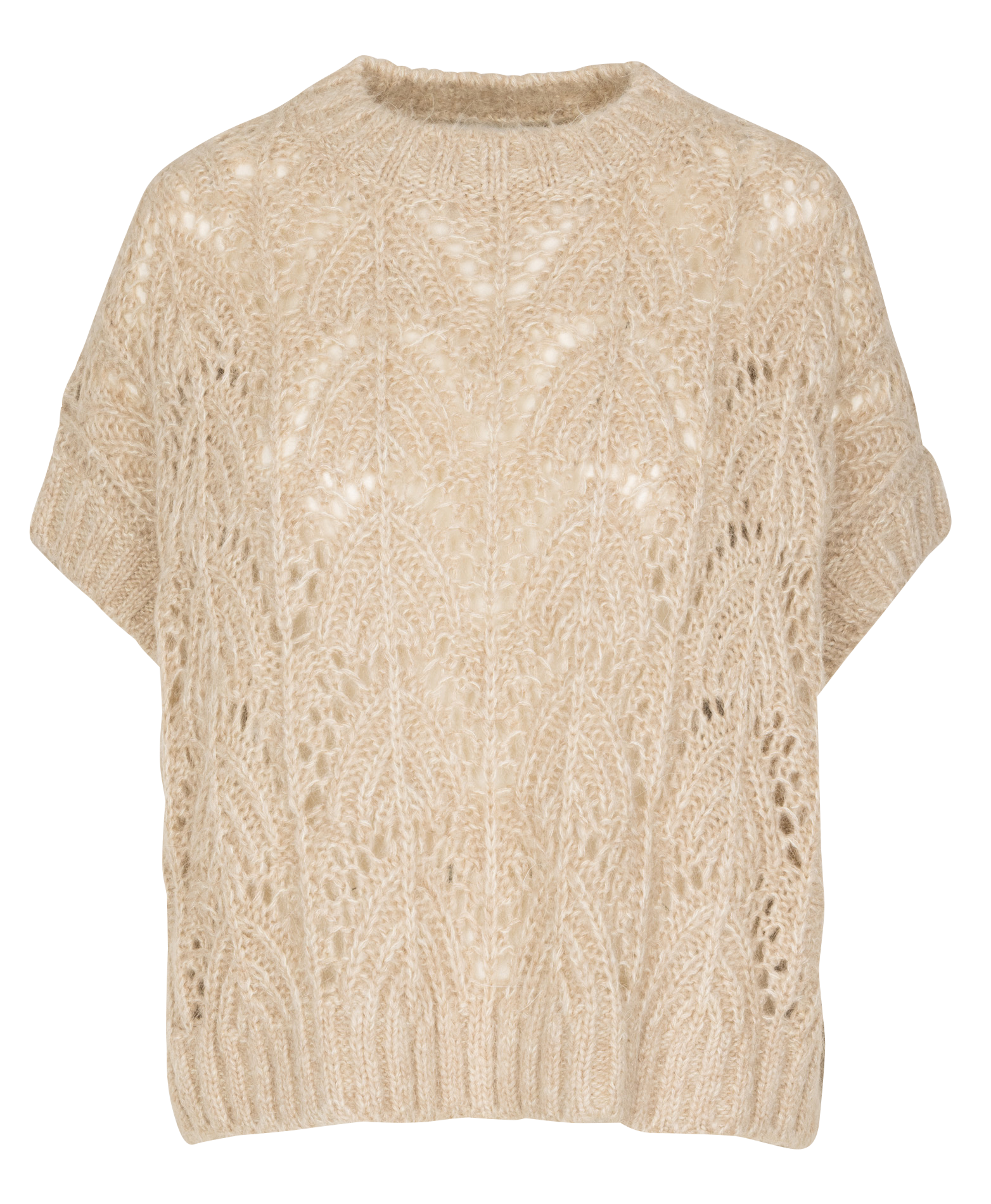 T-shirt met korte mouwen, ronde hals, effen BELLEROSE Grijs