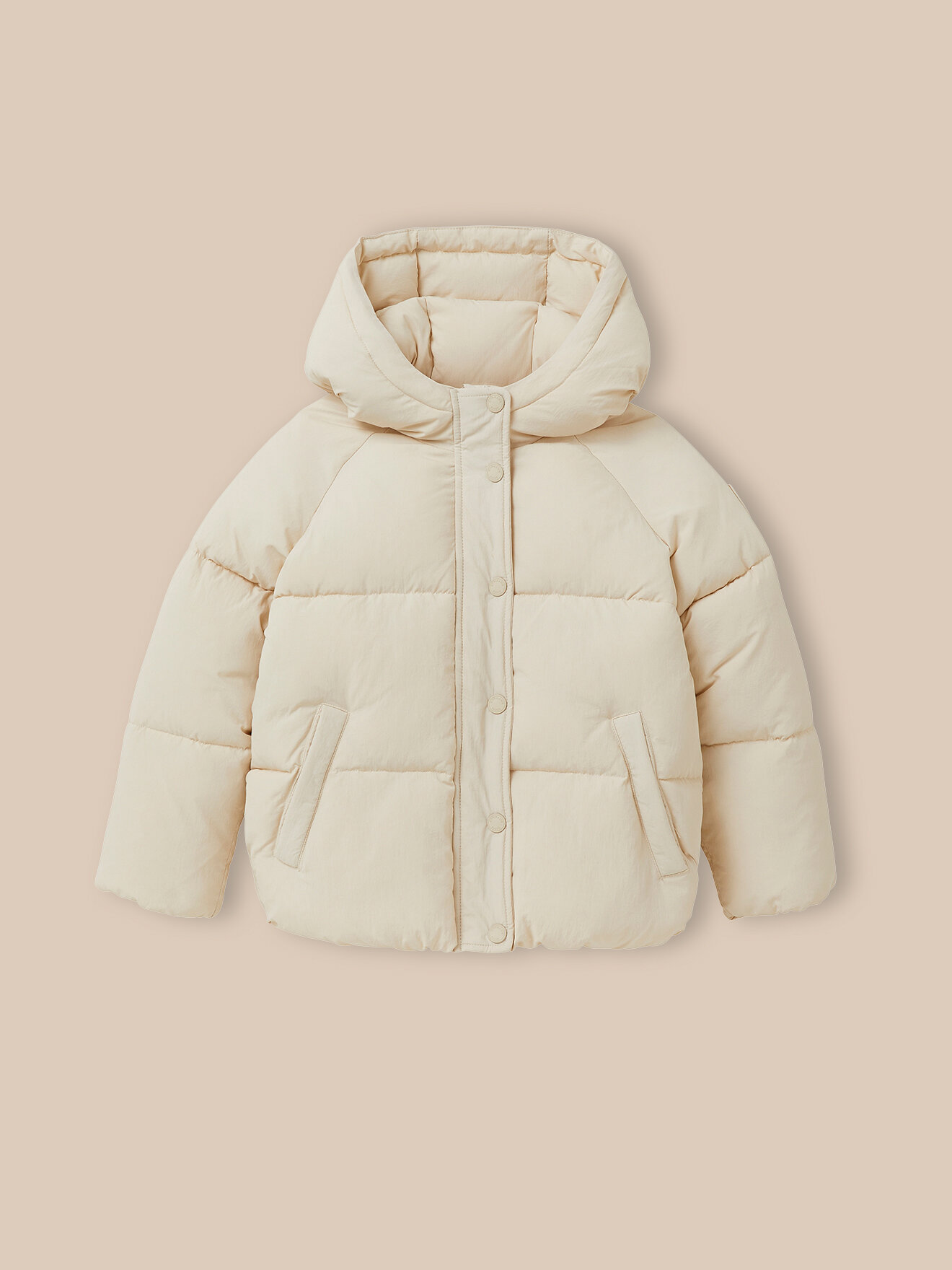 Fleece-lined down jacket CYRILLUS Red