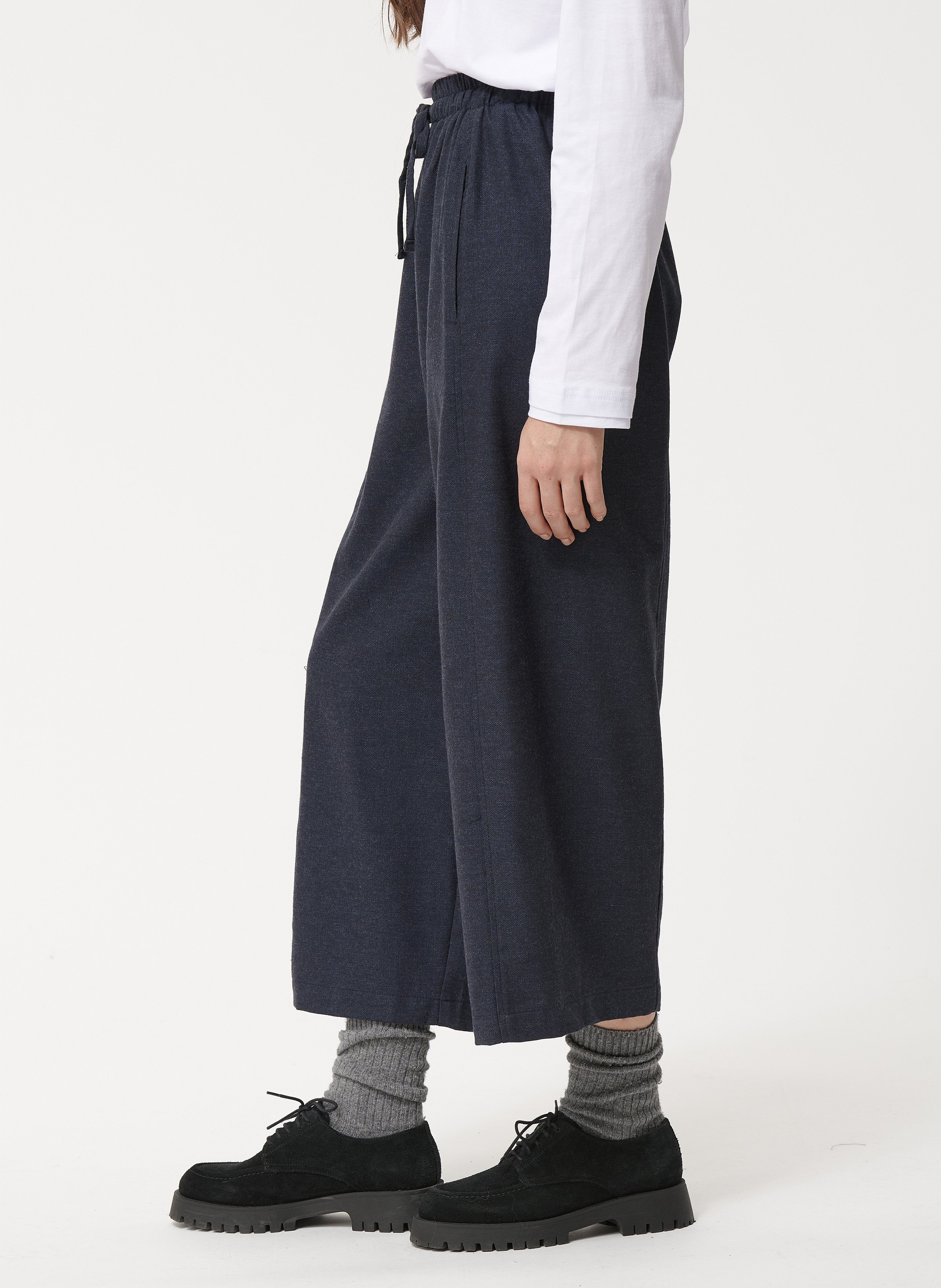 Pantalon large en coton recyclé HUMILITY Bleu