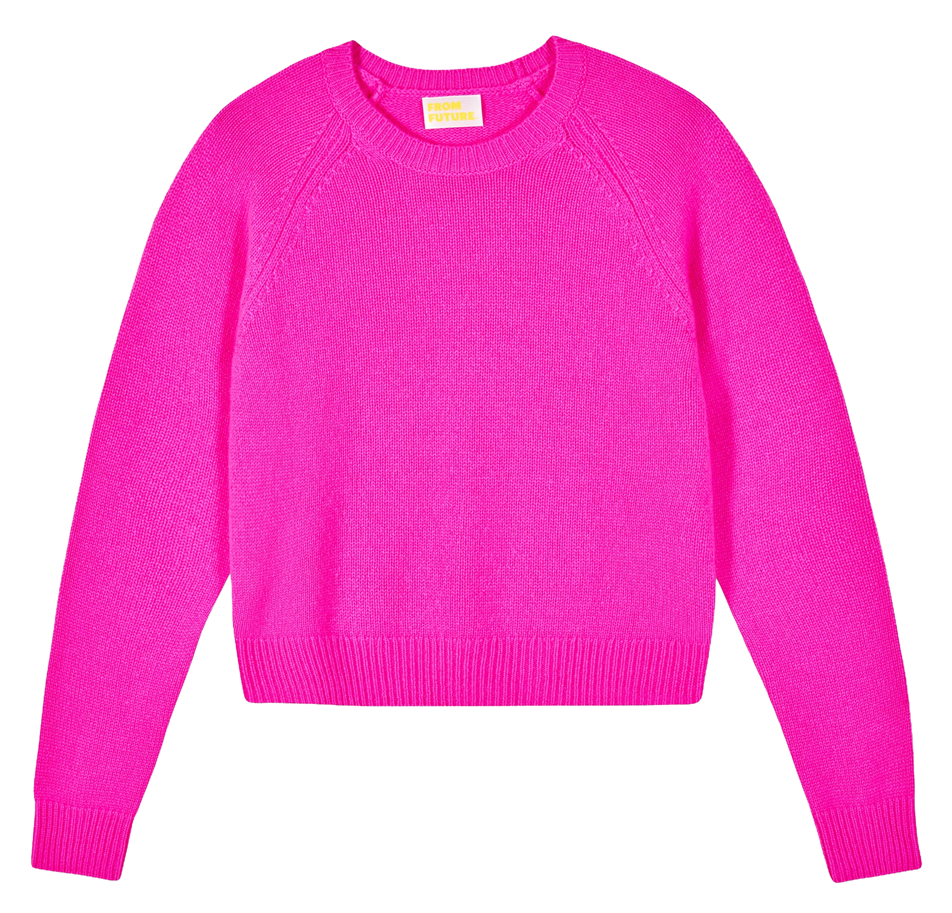 Short straight cashmere sweater FROM FUTURE Pink