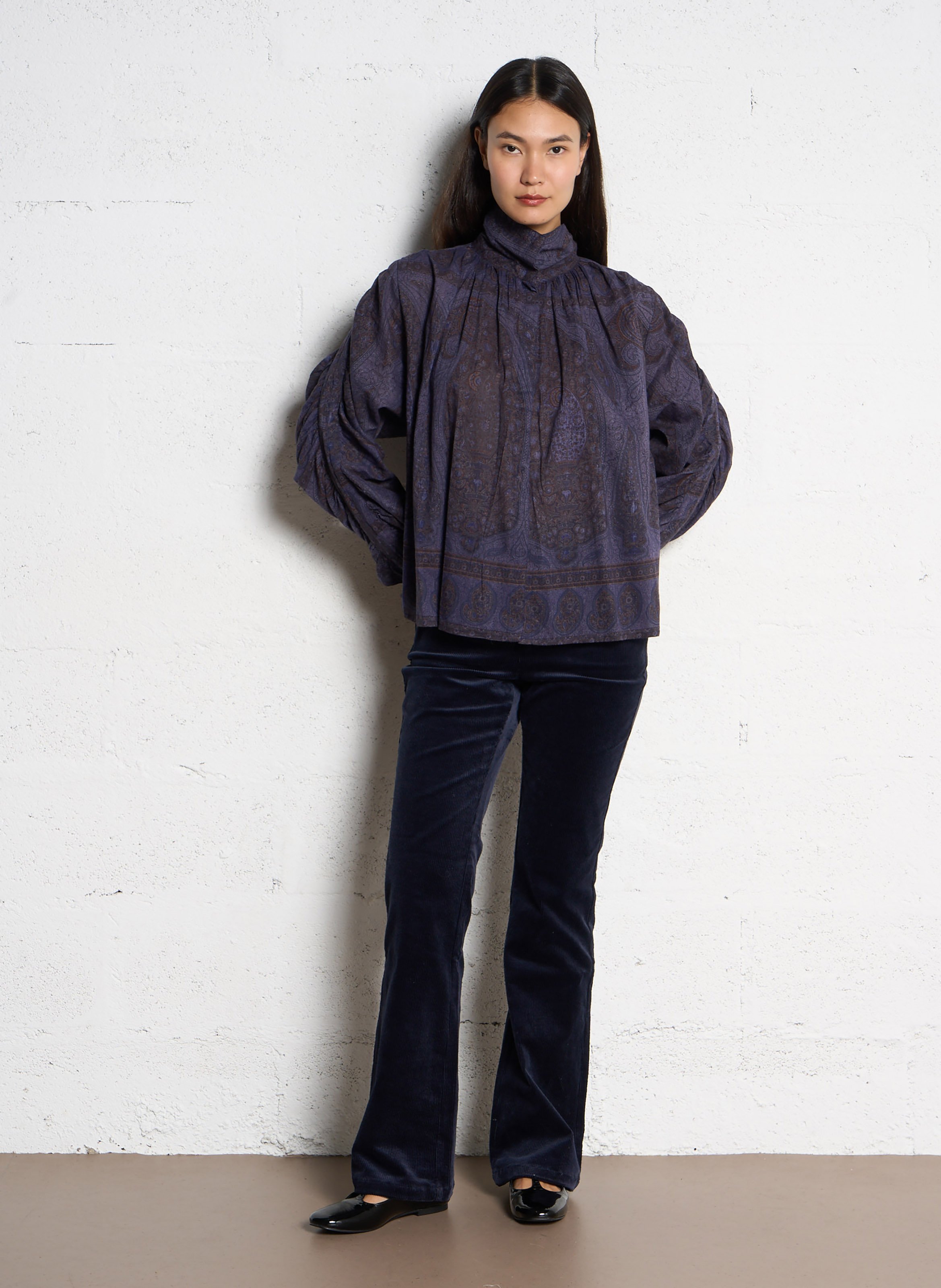 Cotton-blend bucket hat ANTIK BATIK Blue