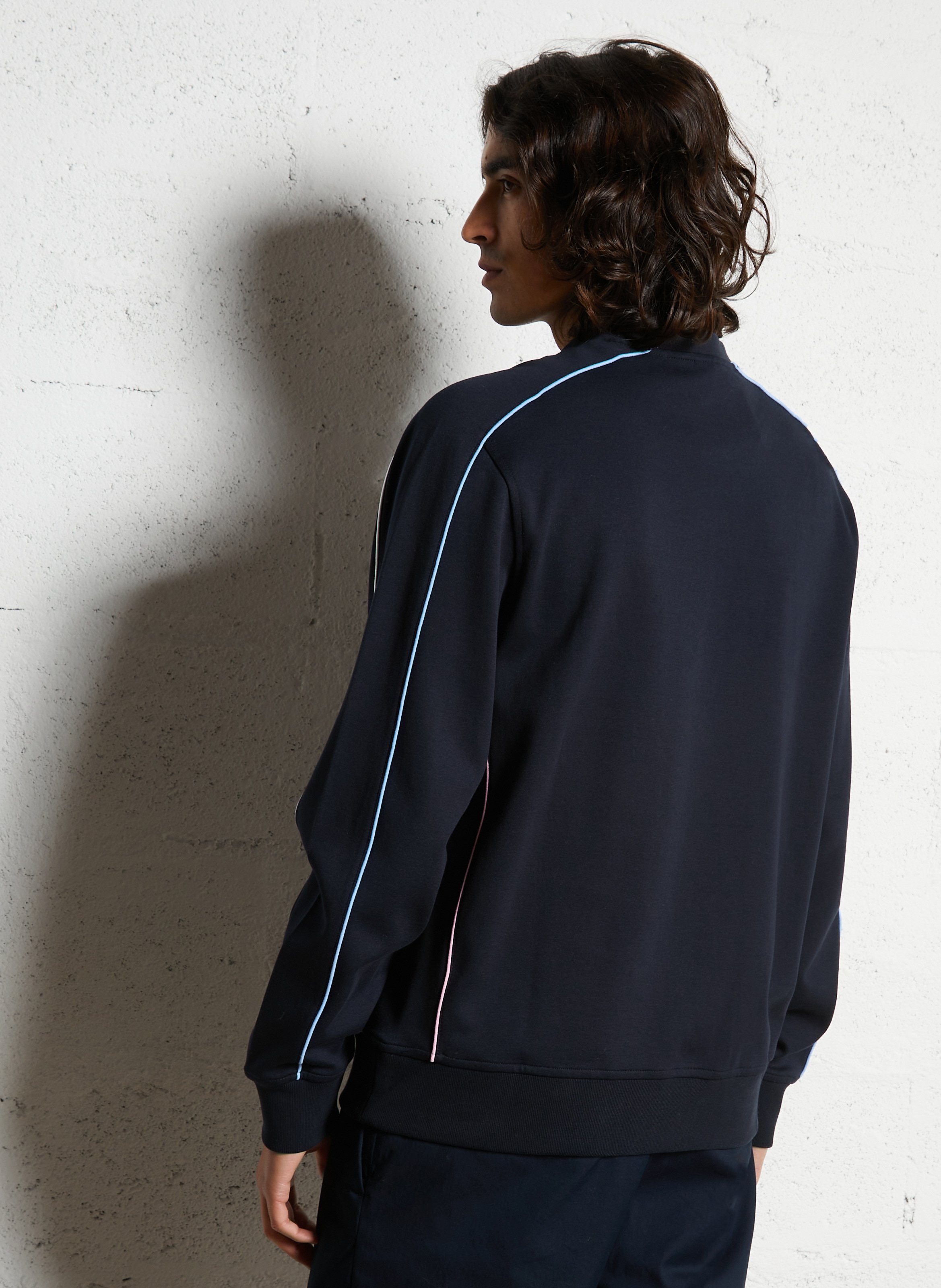 Sweat droit col rond en coton mélangé EDEN PARK Rose