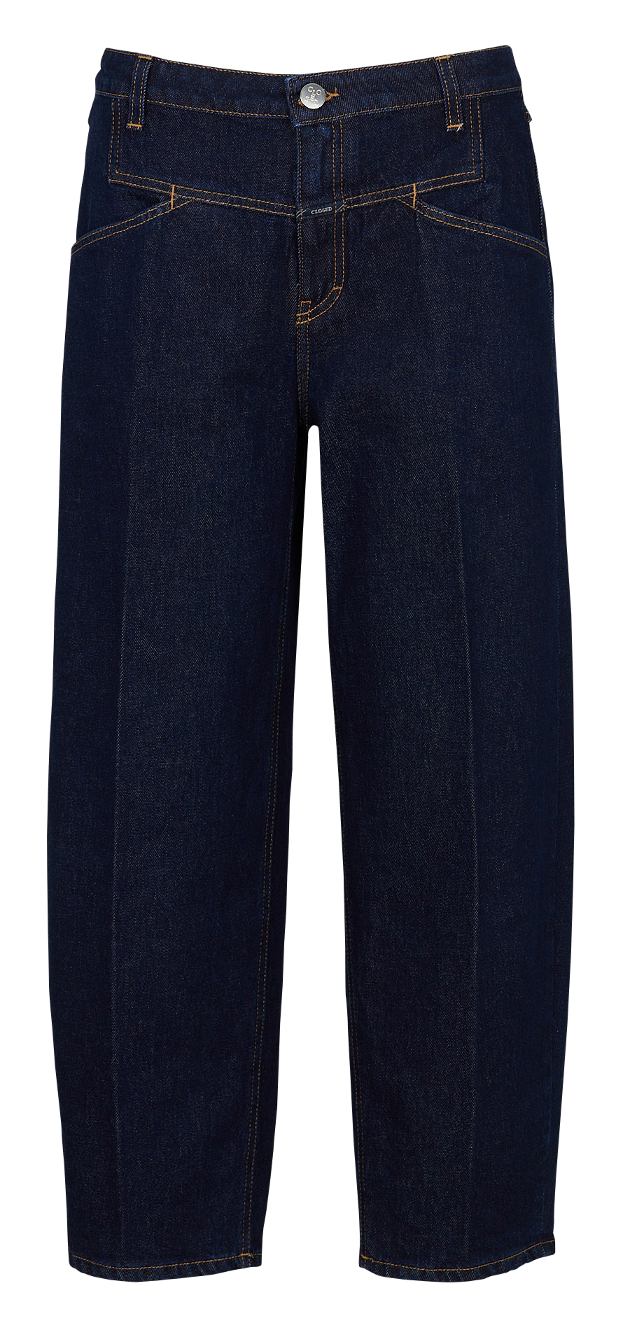 Raw denim cropped balloon jeans CLOSED Blue