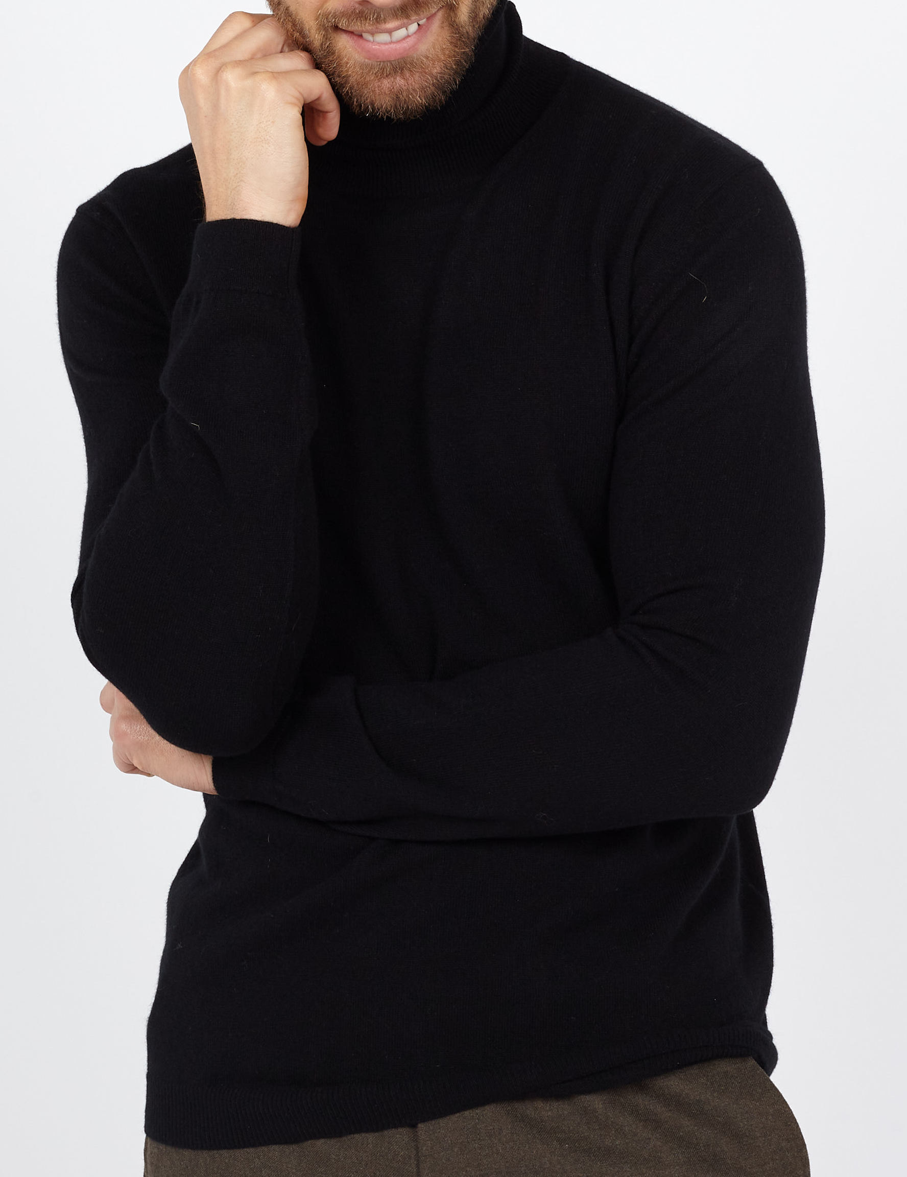 Rollkragenpullover aus Kaschmir, Regular Fit AU PRINTEMPS PARIS Schwarz