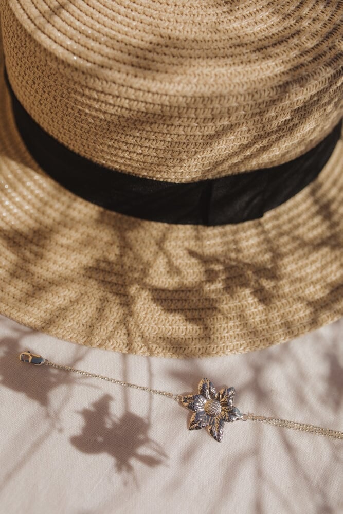 THÉIA - fine gold-plated flower bracelet MONSIEUR SIMONE Silver