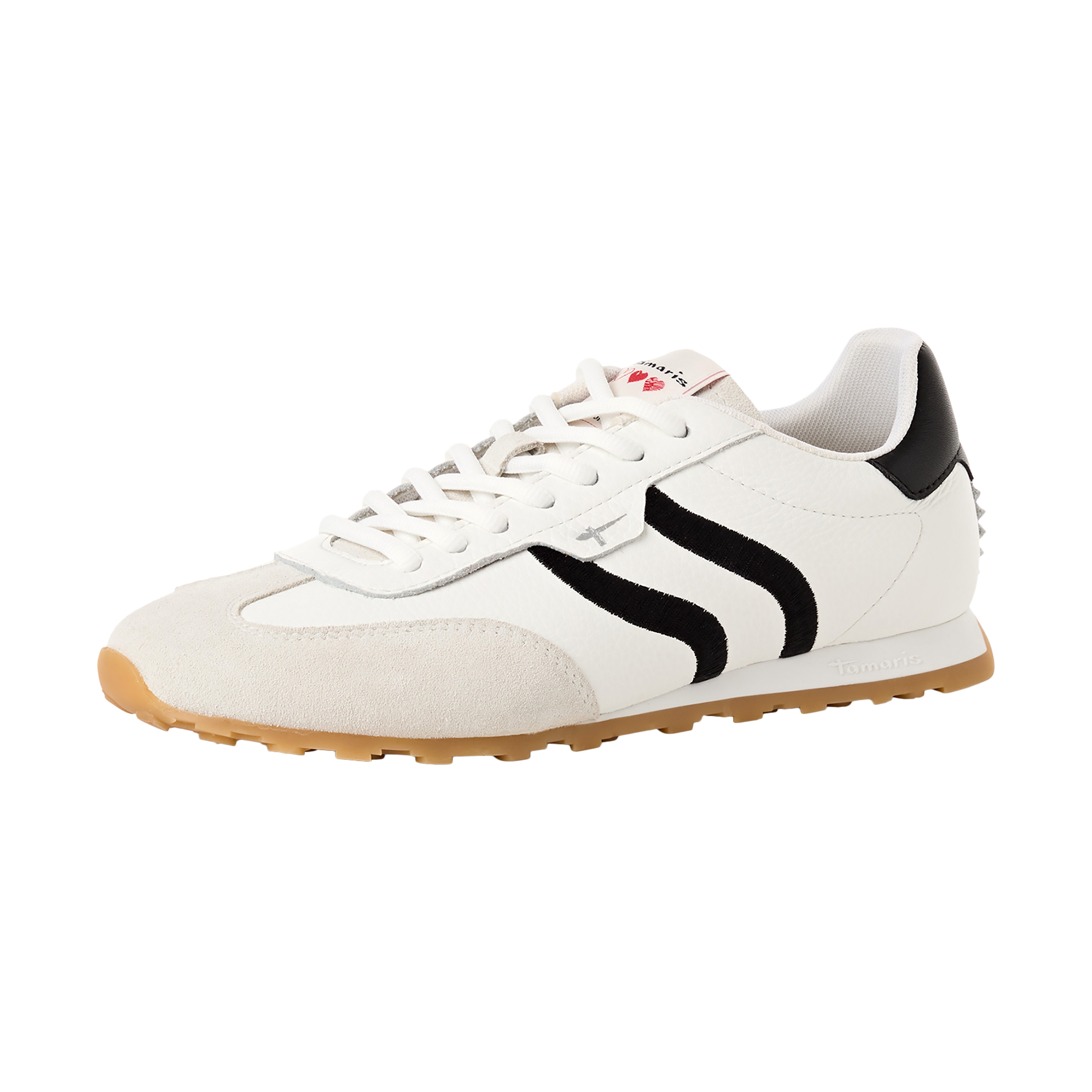 Leather trainers Black