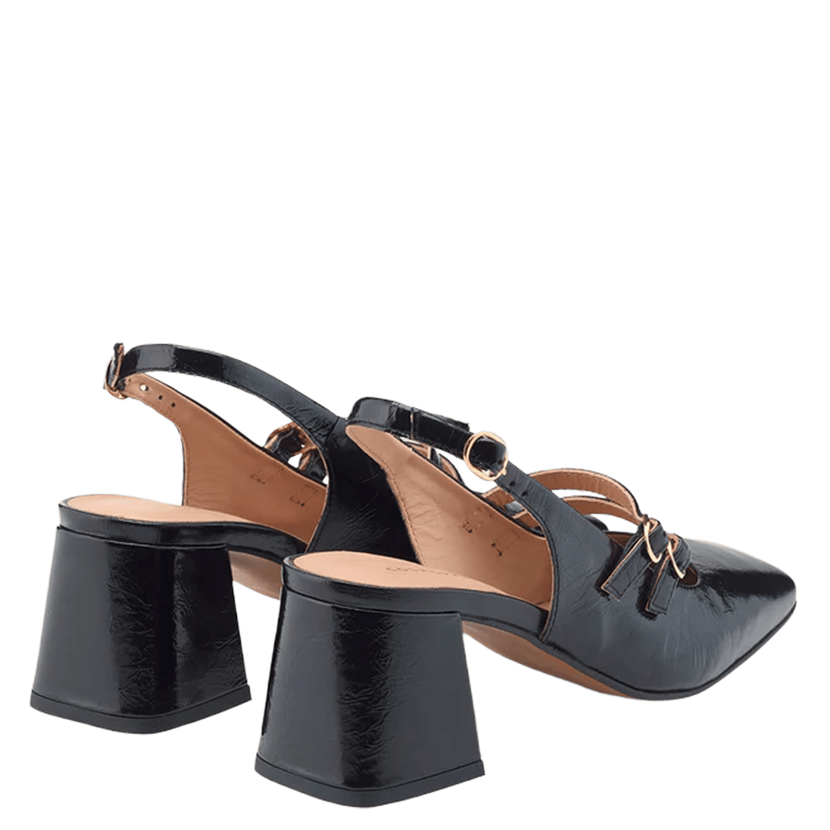 Mary Jane-schoenen van lakleer met hak COSMOPARIS Zwart