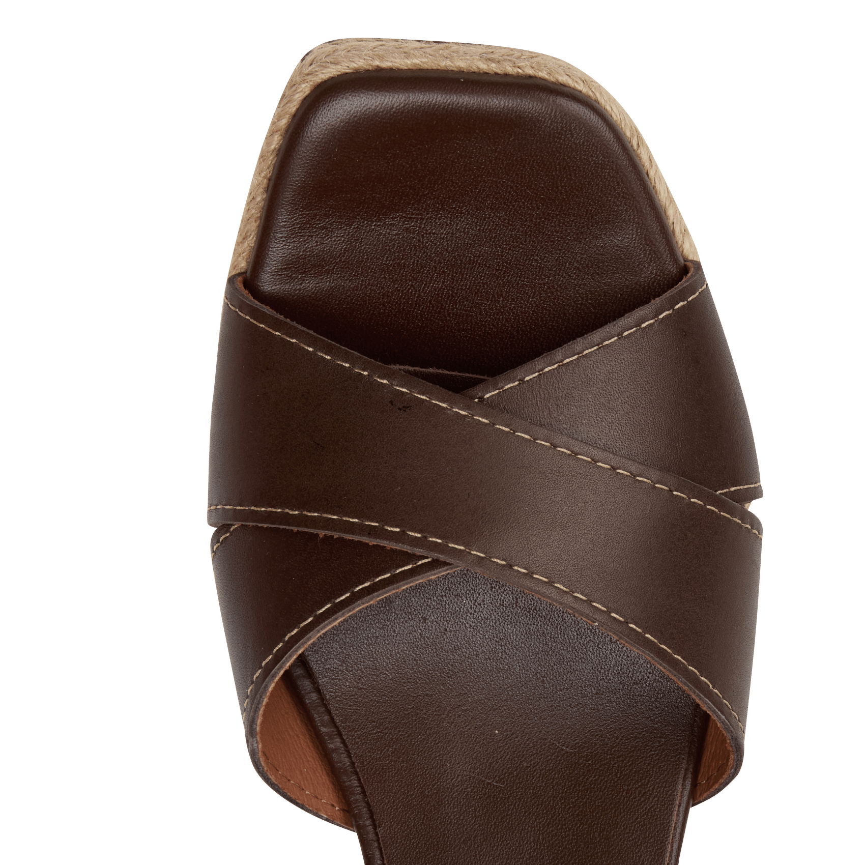 Fabia leather wedge sandals JB MARTIN Brown