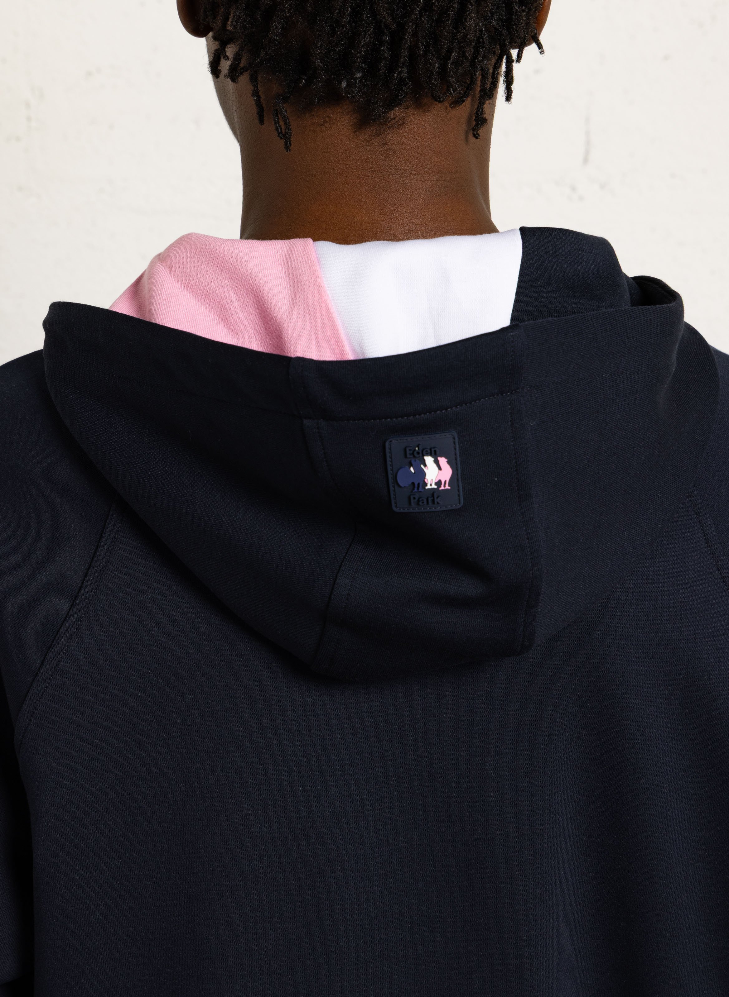 Straight jacket in blended cotton EDEN PARK Blue