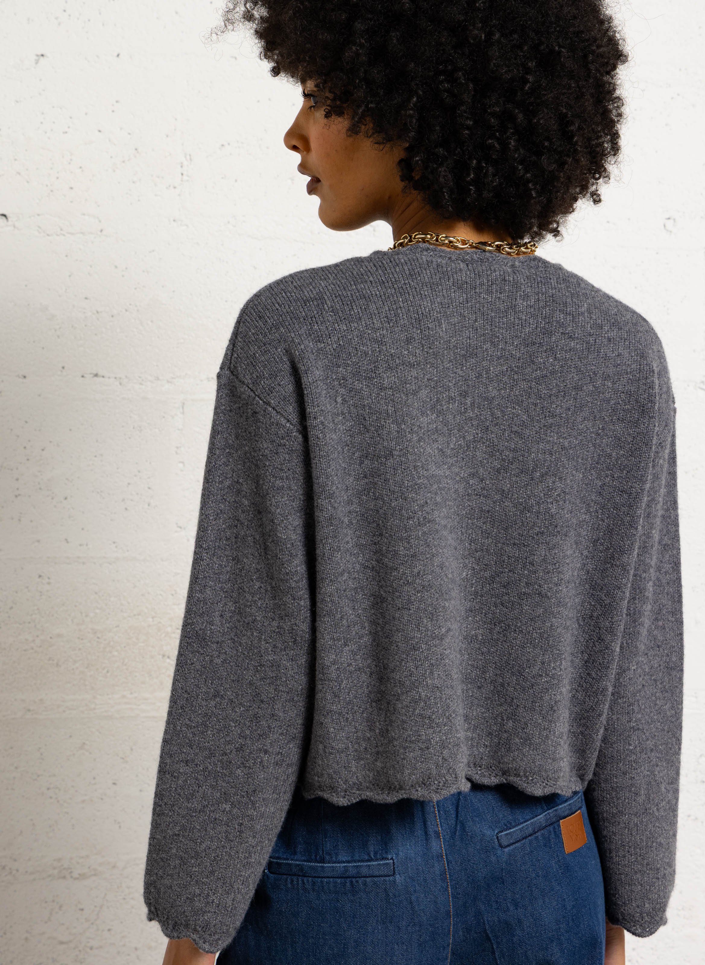 Gilet col v  LOUISE MISHA Gris