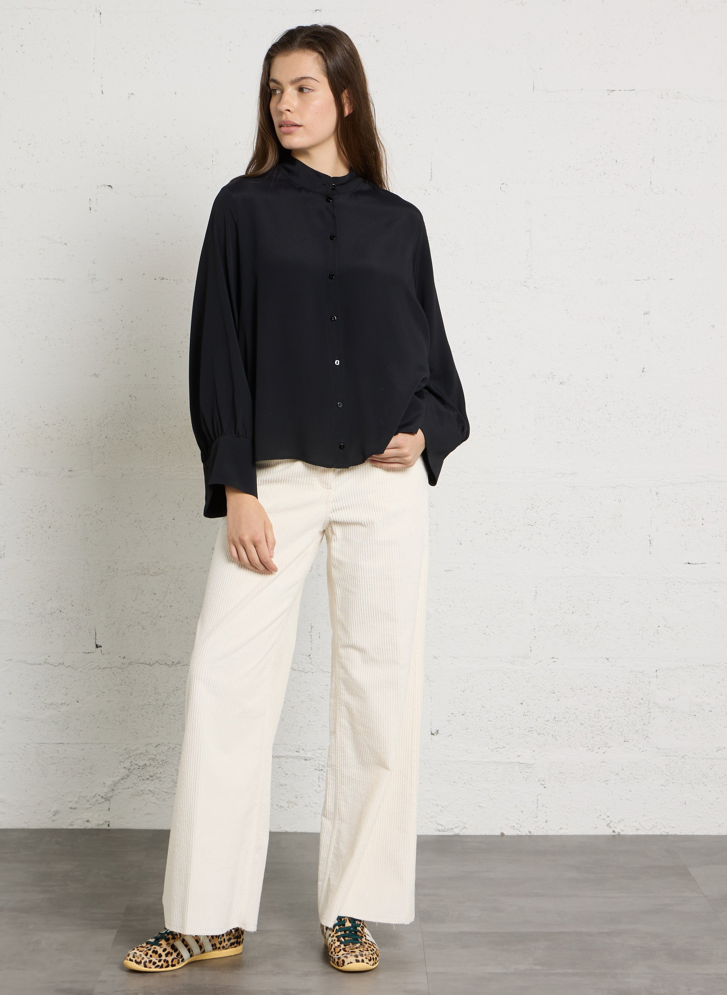 Loose-fit shirt MOMONI Black