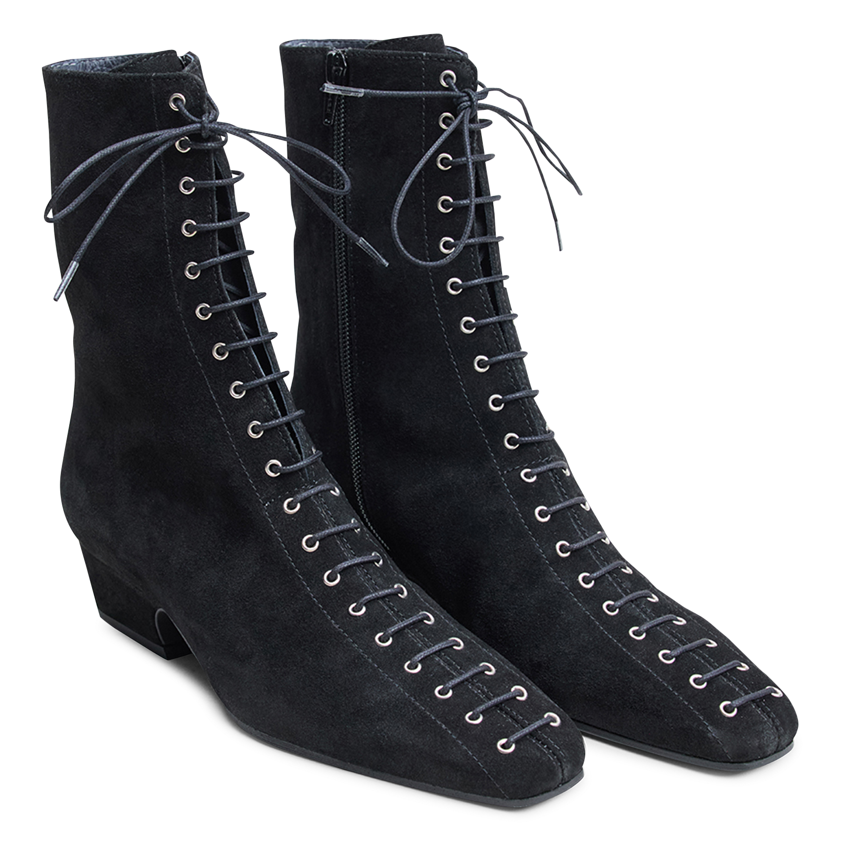 Leather mid-calf boots JONAK Black