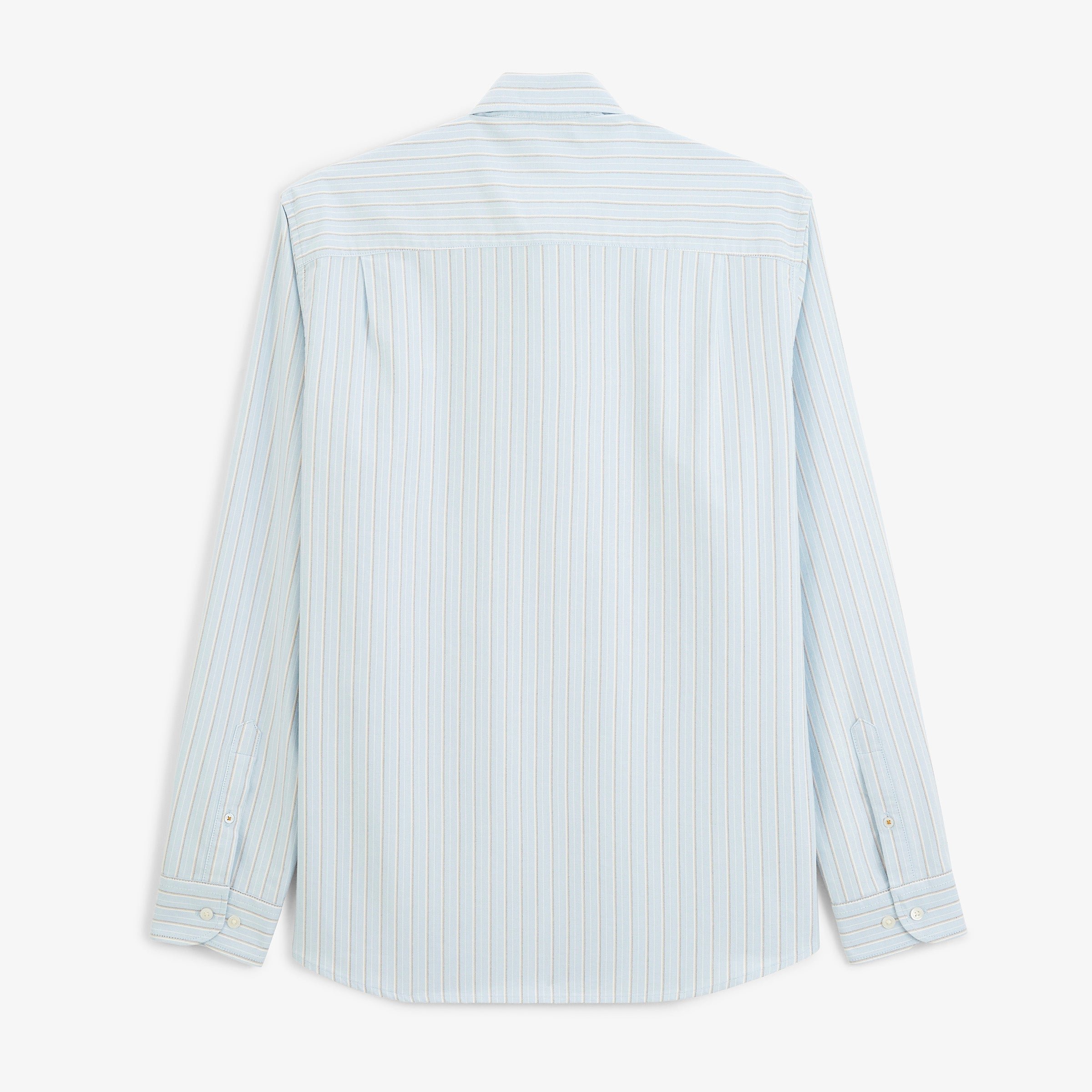 Long-sleeved oxford shirt with light blue stripes SERGE BLANCO Blue