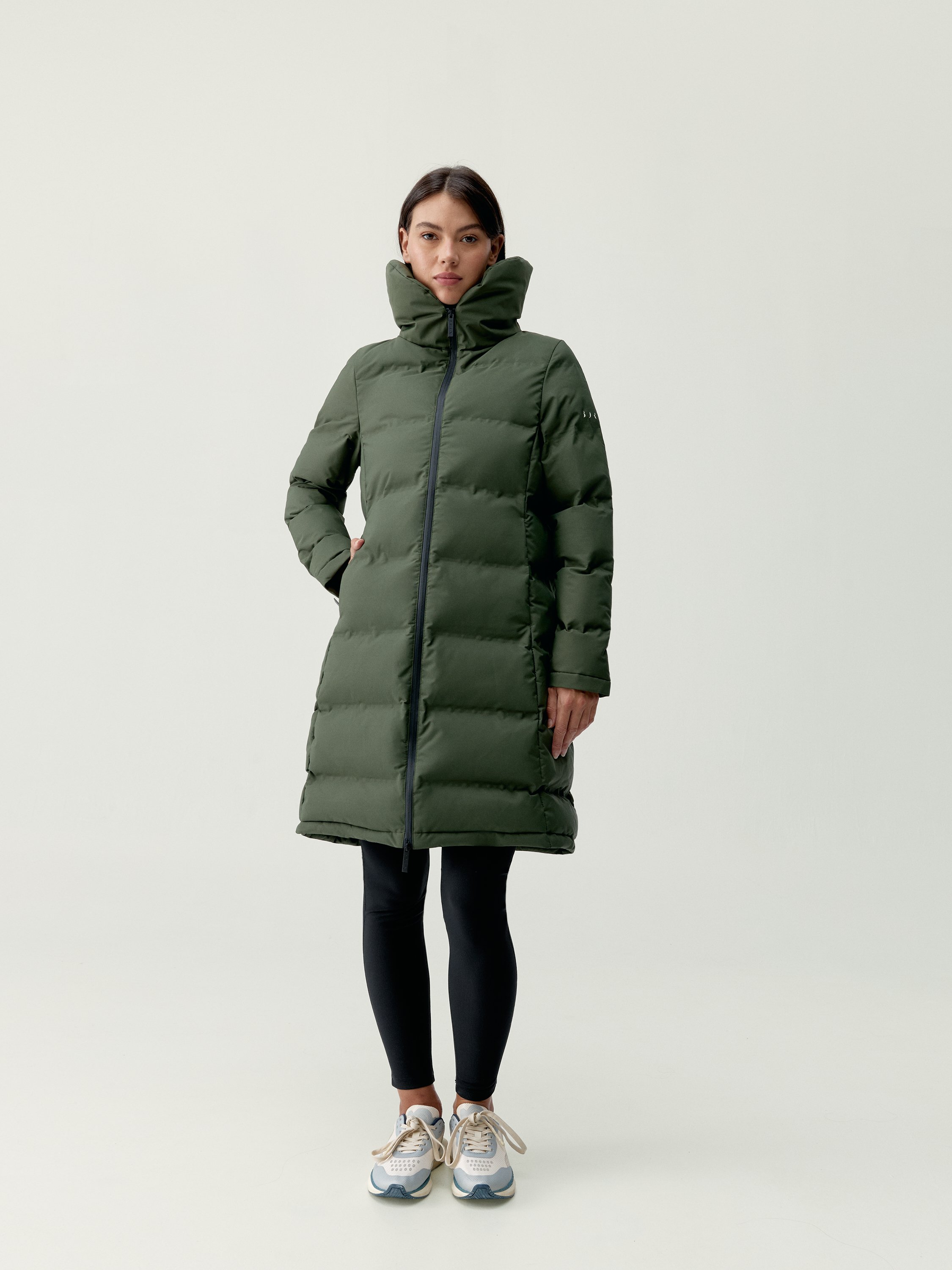 Women's sports coat, waterproof with pockets BORN Green