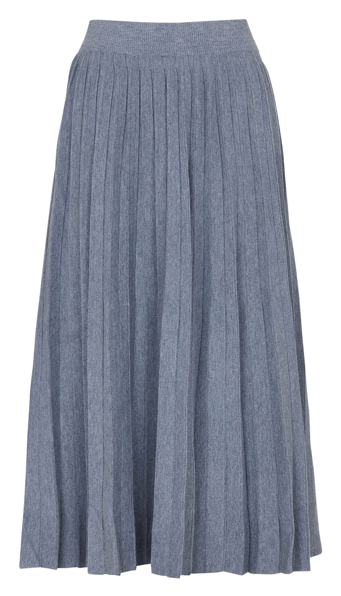 Jupe midi plissée en maille PETITE MENDIGOTE Gris