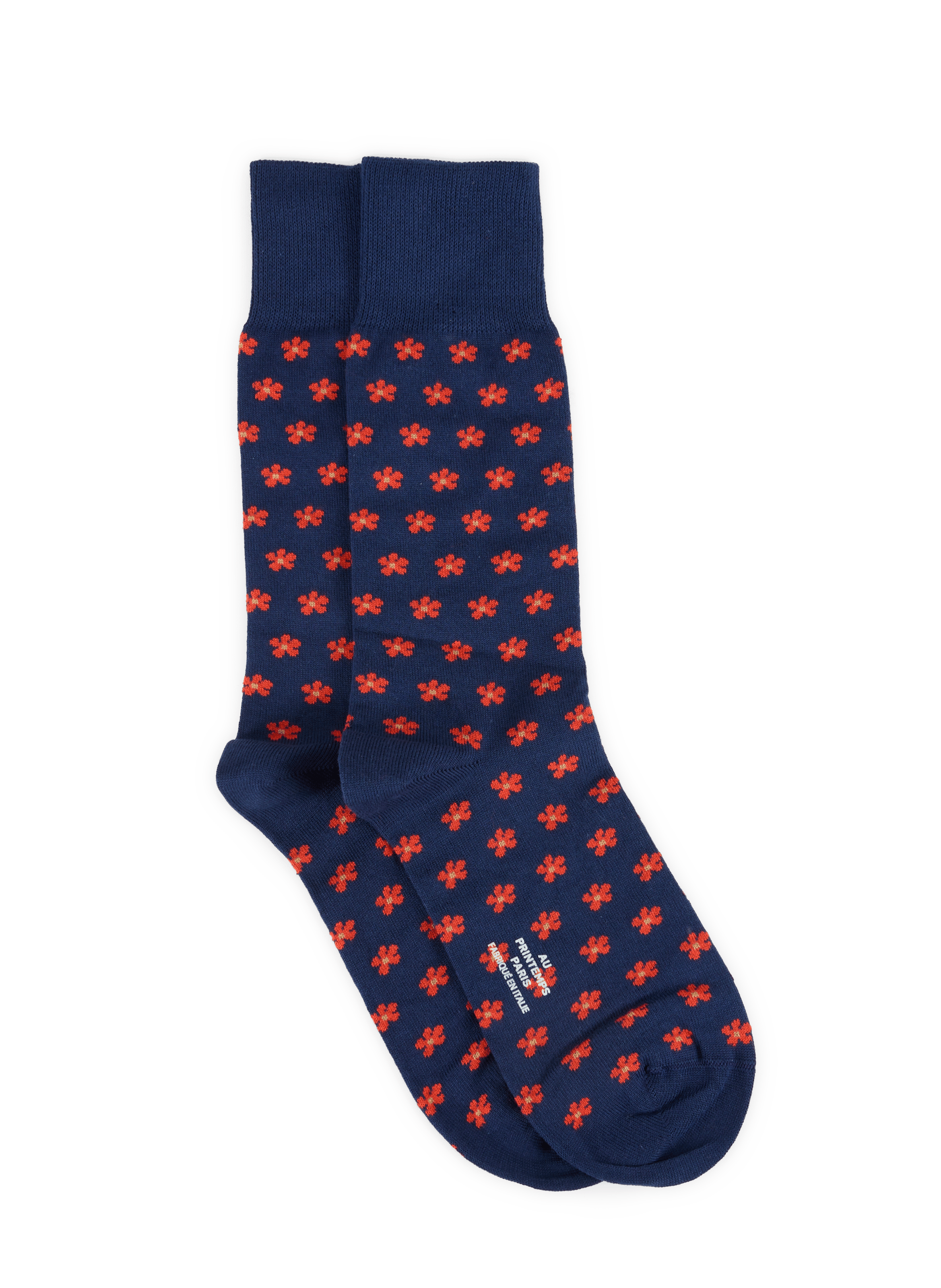 Floral Cotton-Blend Knee-High Socks AU PRINTEMPS PARIS Multicolored