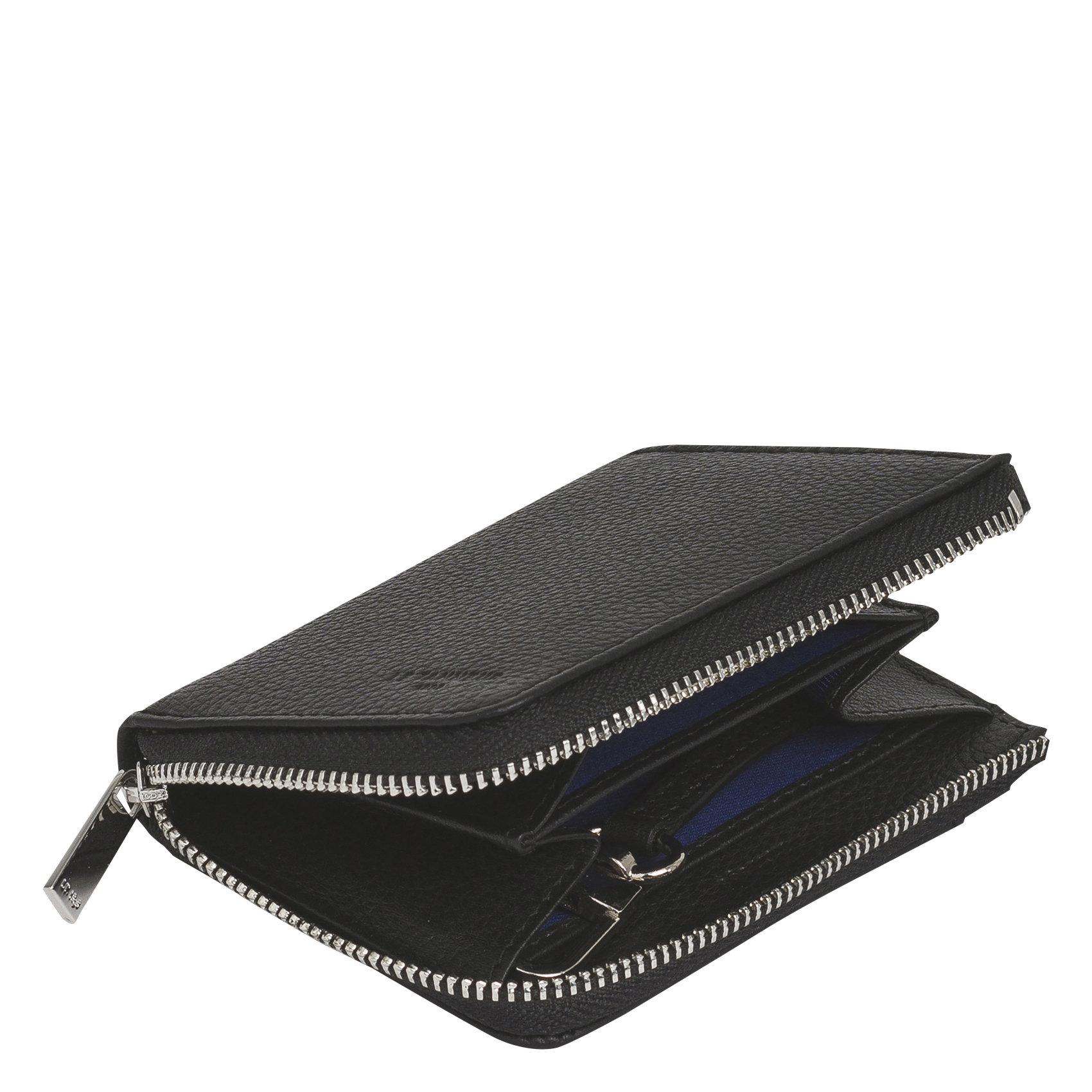 Leather coin purse LE TANNEUR Black