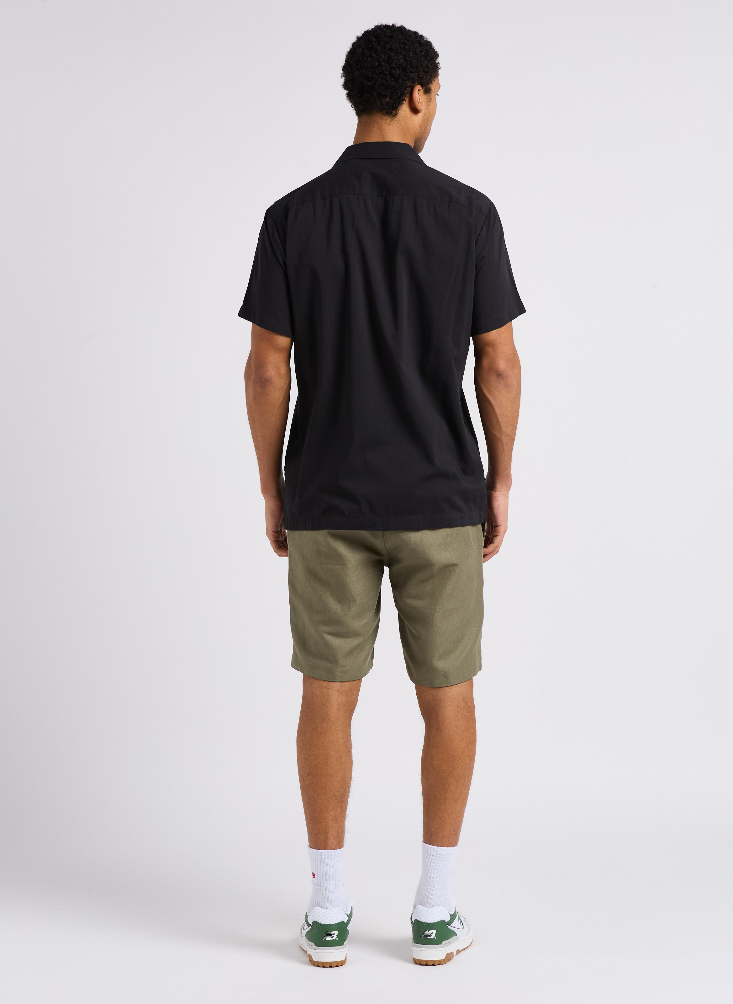 Chemise regular-fit en coton bio mélangé SELECTED Gris