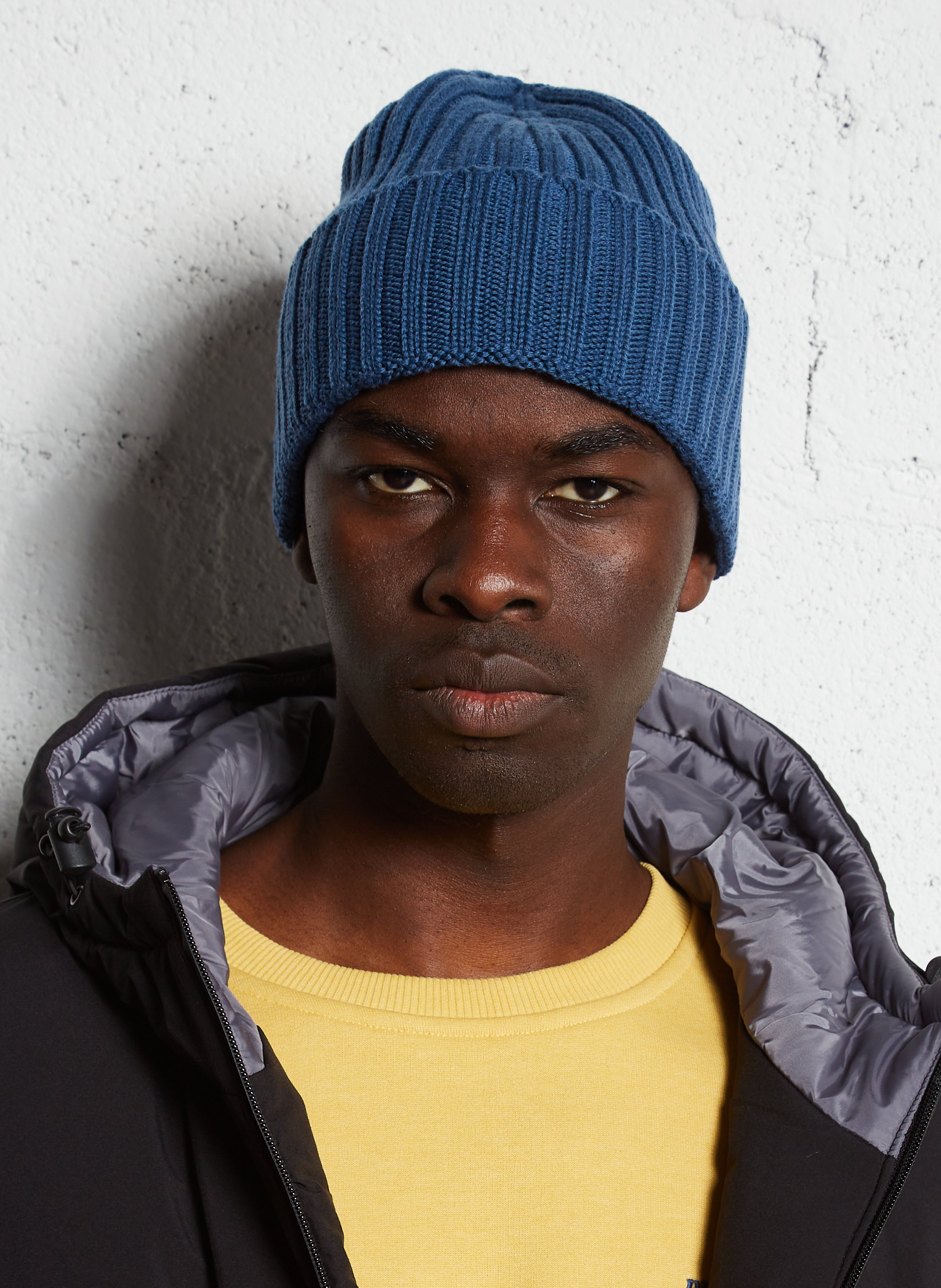 Effen muts van merinowol SAISON 1865