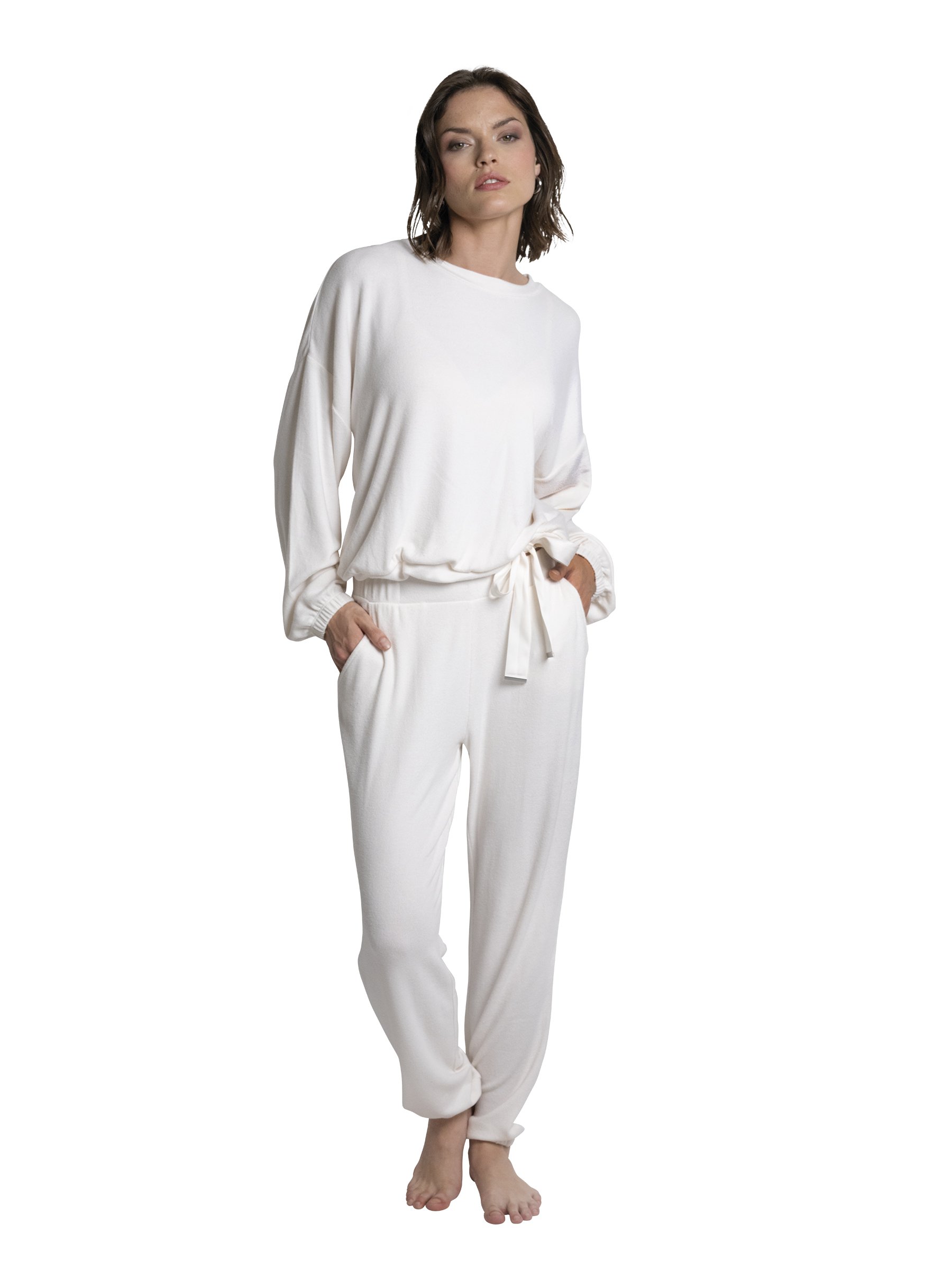 Long-sleeve pyjama t-shirt PASSIONATA Beige