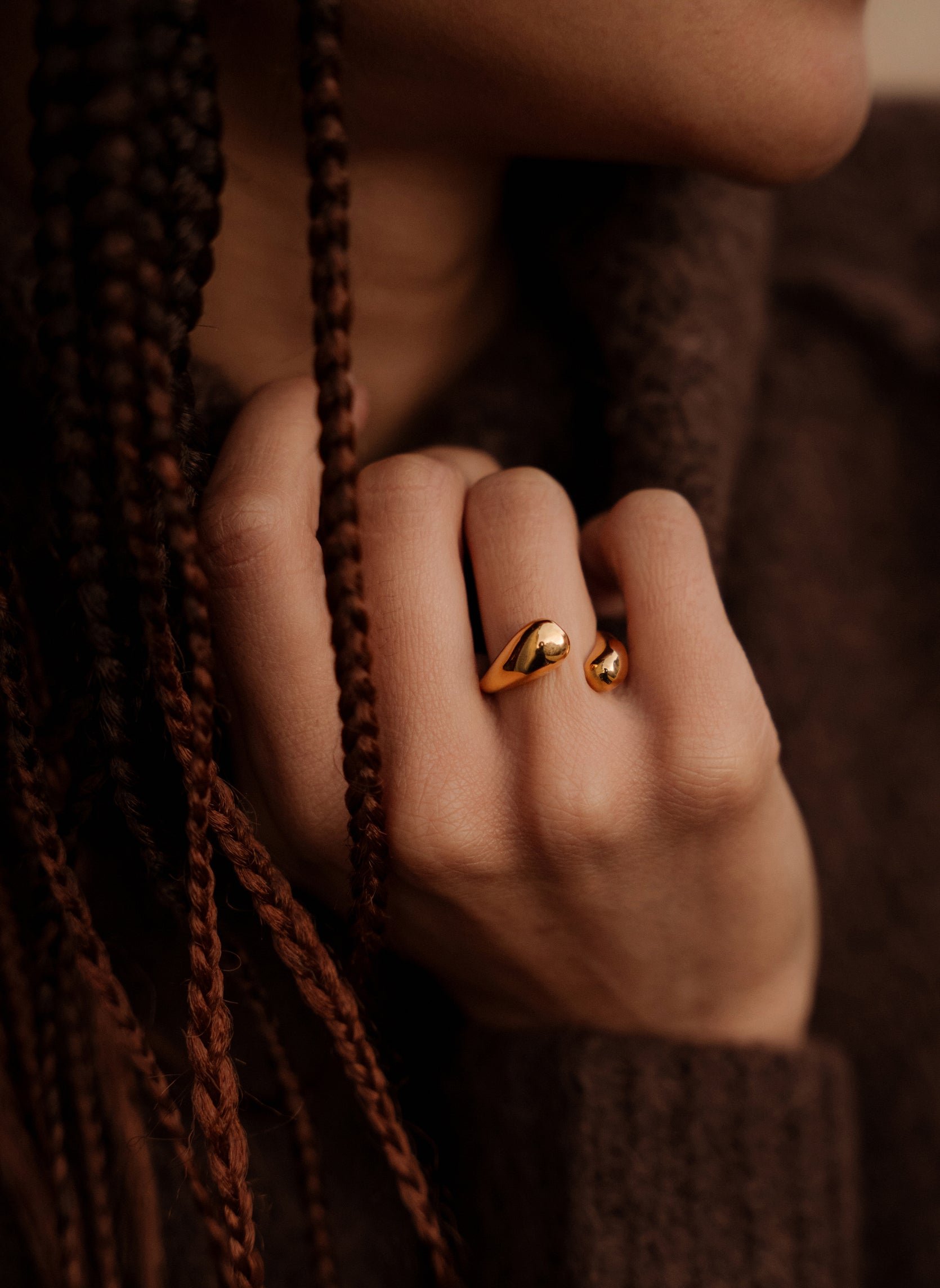 Wide ring Irene Golden