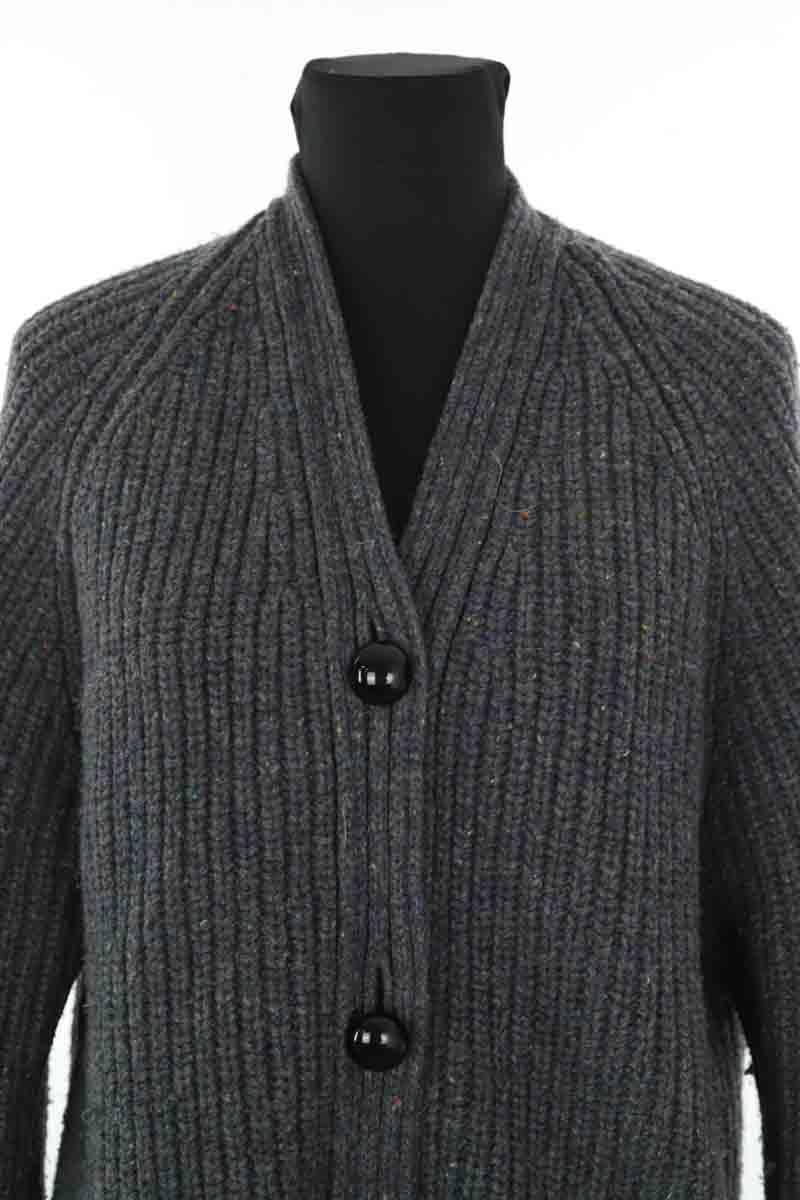 Voile and crochet dress LAURENCE BRAS - Seconde Main Grey