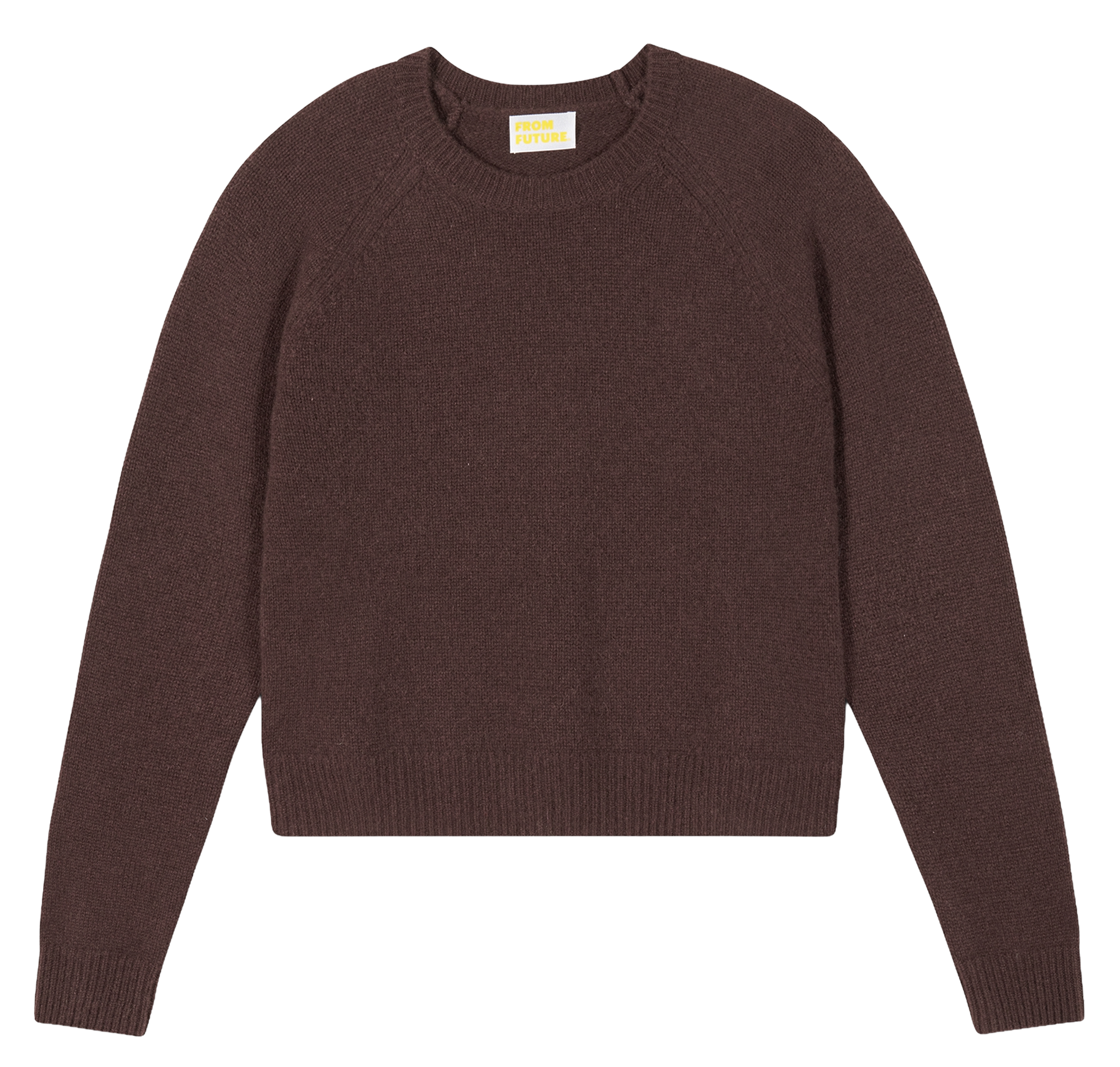 Short straight cashmere sweater FROM FUTURE Brown