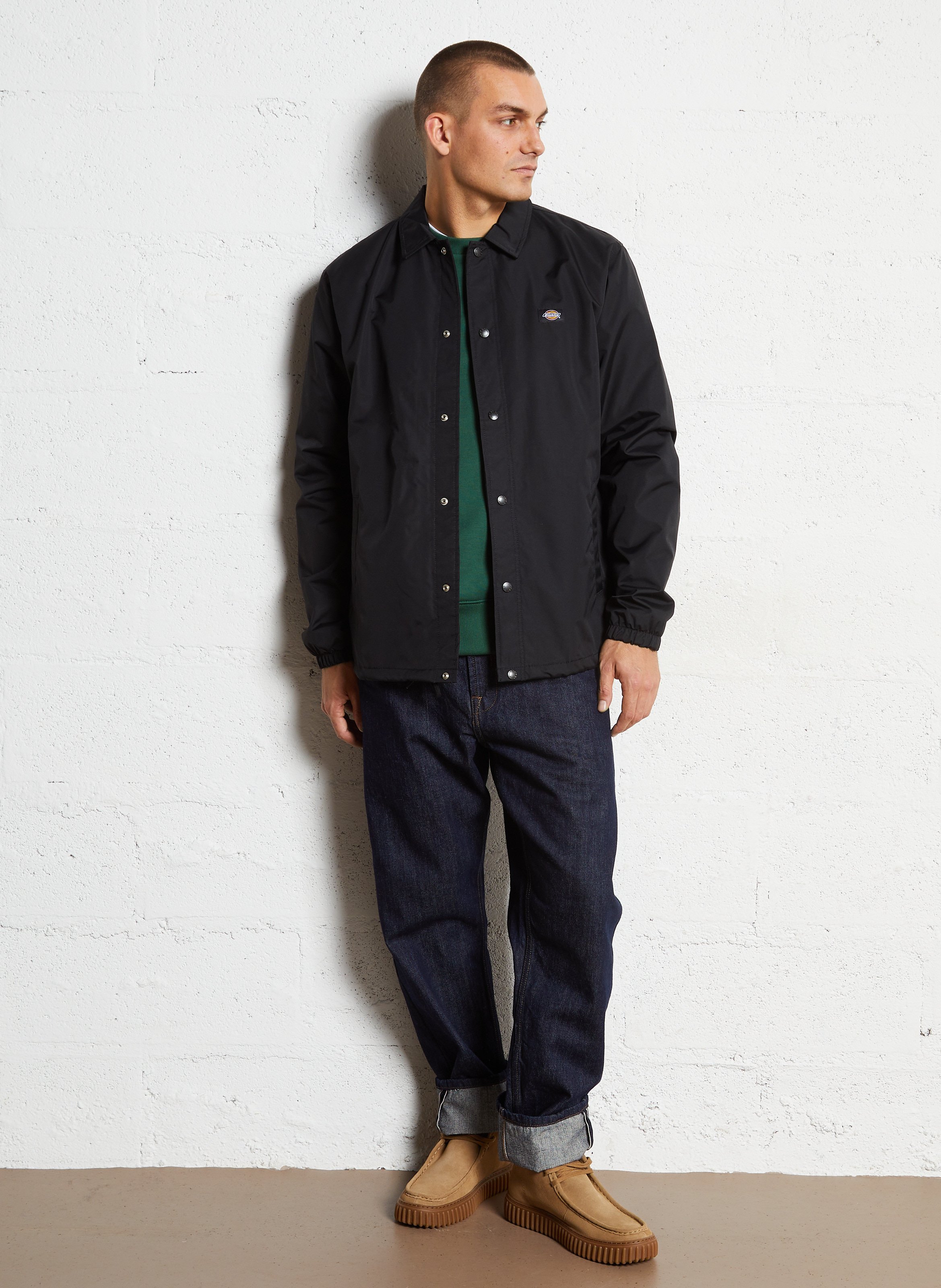 Jack met klassieke kraag DICKIES Zwart