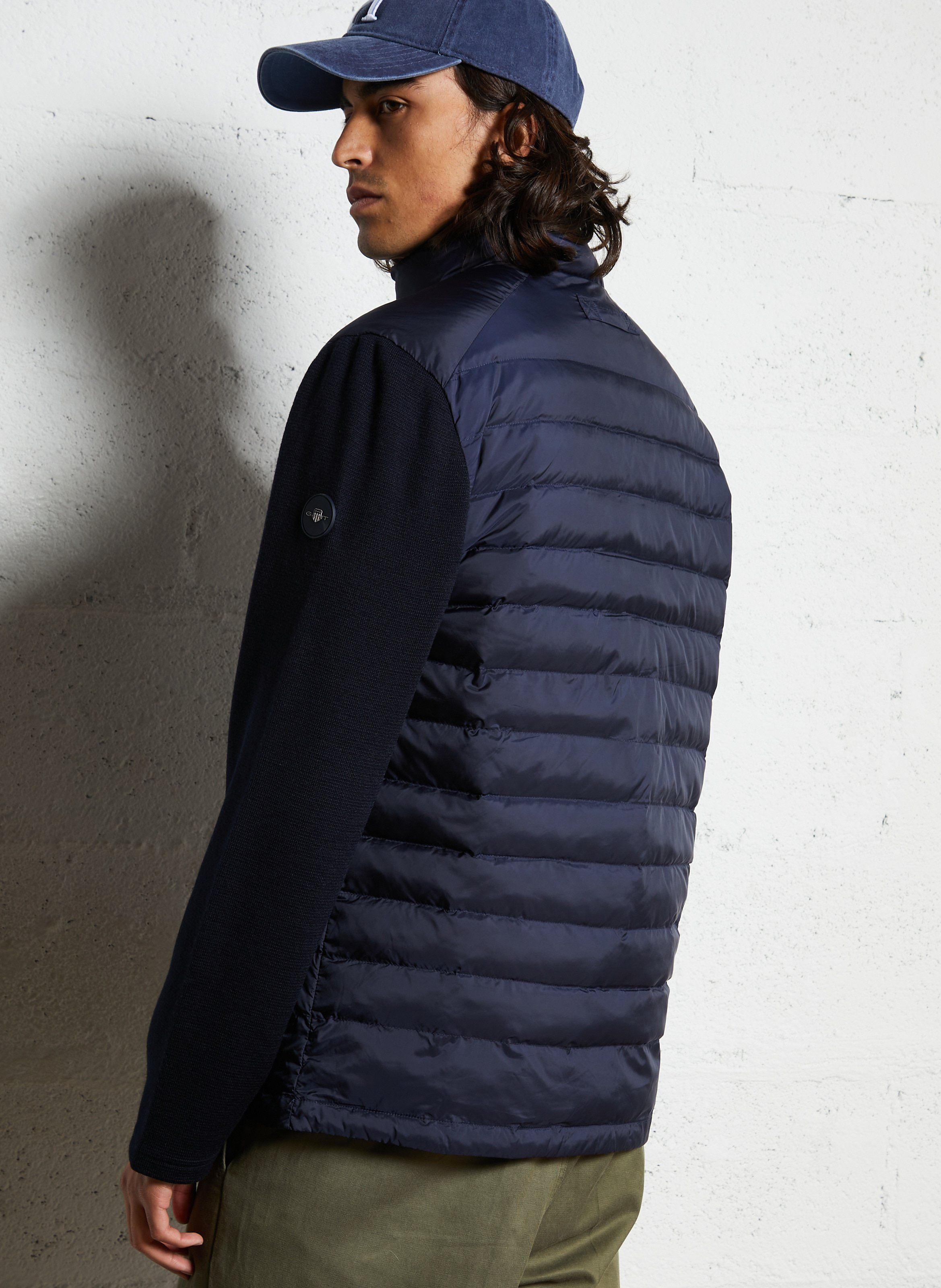 High-neck padded jacket GANT Blue