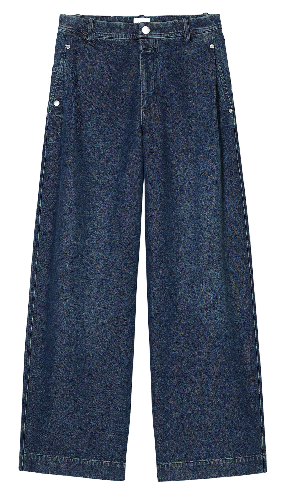 Regular waist wide-leg jeans CLOSED Blue