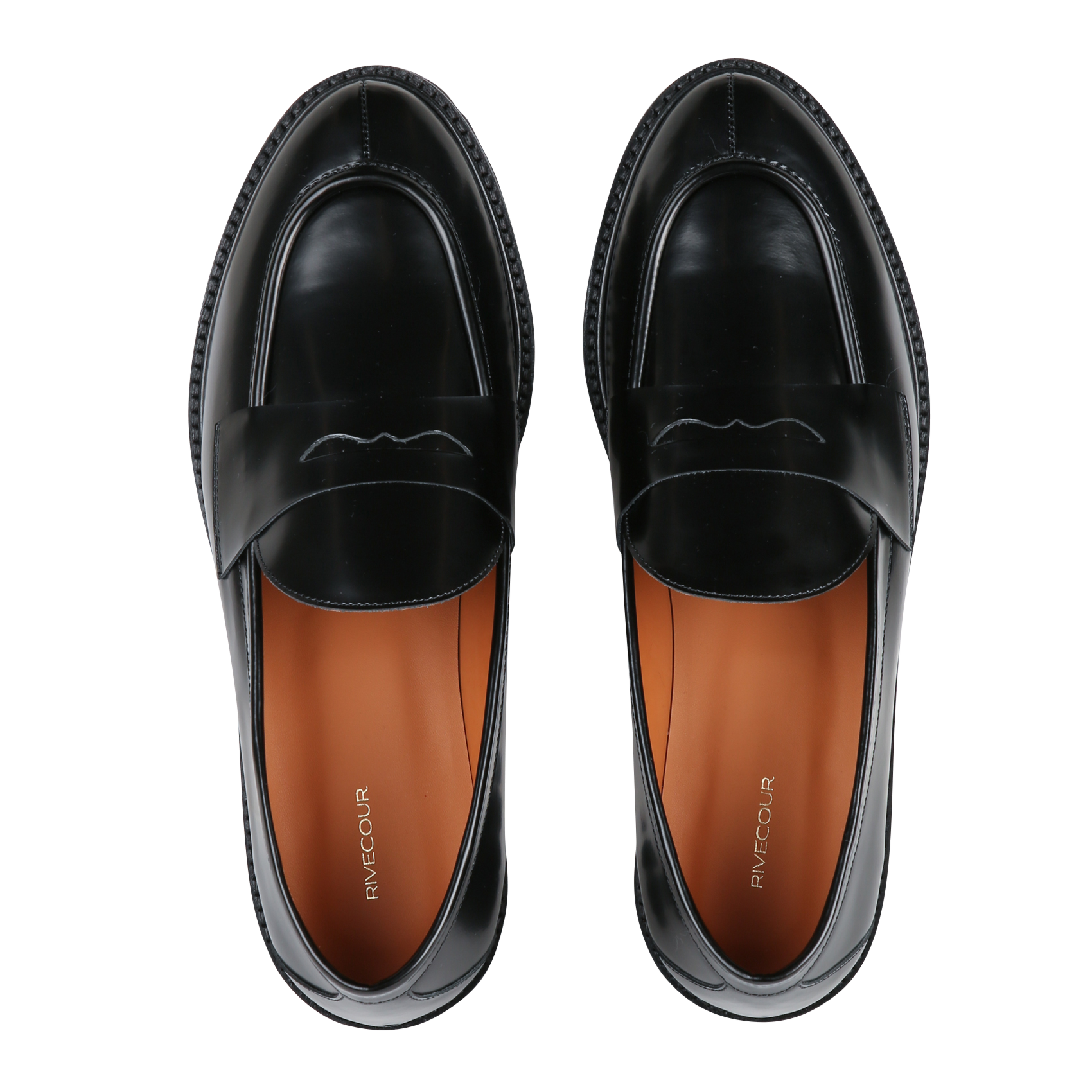 Mocassins en cuir RIVECOUR Noir