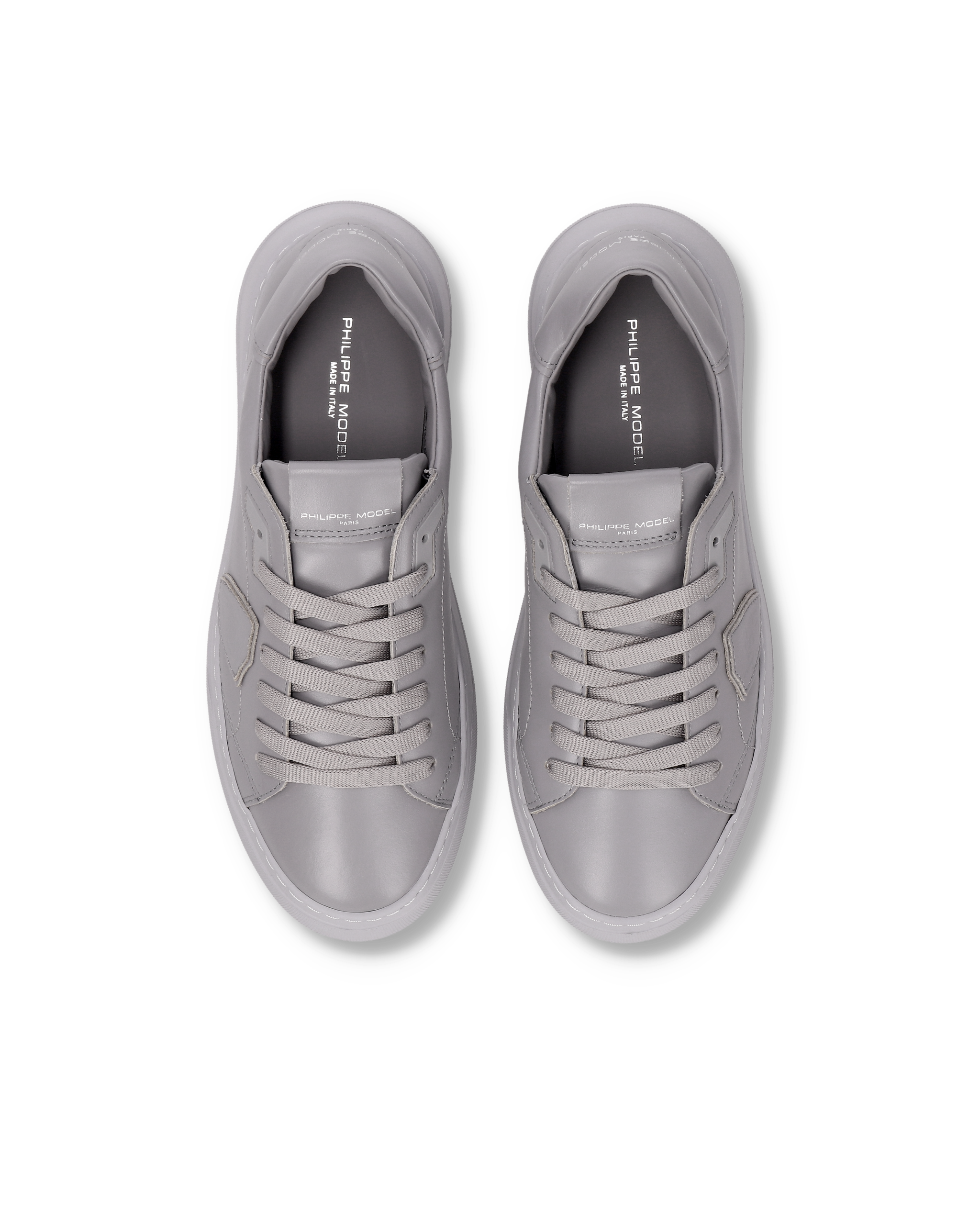 Tennis Temple Sneakers. PHILIPPE MODEL Grey