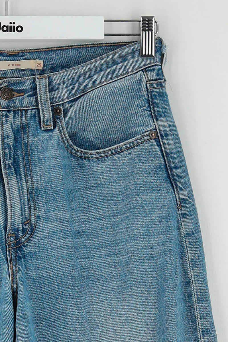 Straight cotton-blend pants LEVI'S - Seconde main Blue